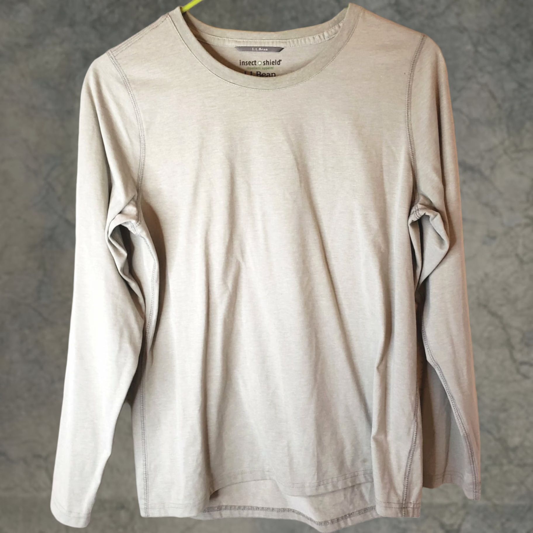 Vintage LL Bean Long Sleeve T-Shirt Top Women's Small Beige Size S / US 4 / IT 40 - 1 Thumbnail