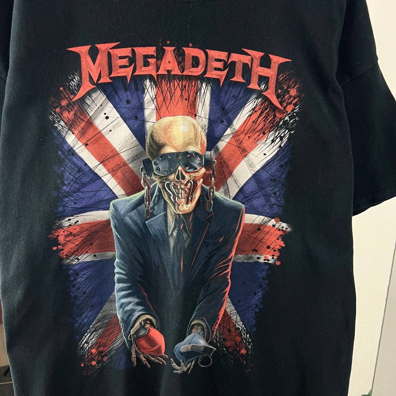 Band Tees Vintage Y2K Megadeth Skull Logo Rock Band T-Shirt Size US XL / EU 56 / 4 - 4 Thumbnail