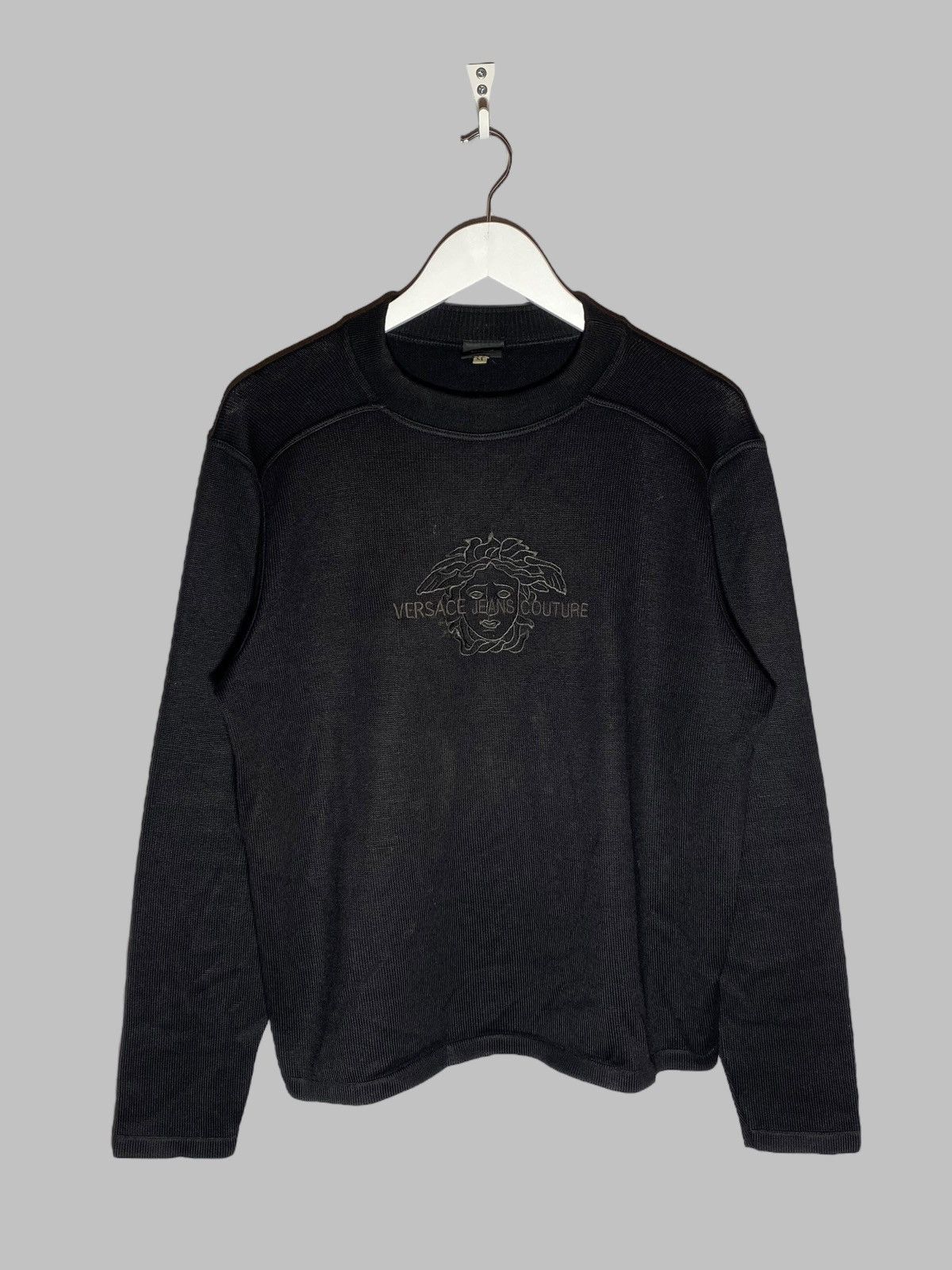 Versace Jeans Couture Versace Jeans Couture Knit Sweater Black Size US M / EU 48-50 / 2 - 1 Thumbnail