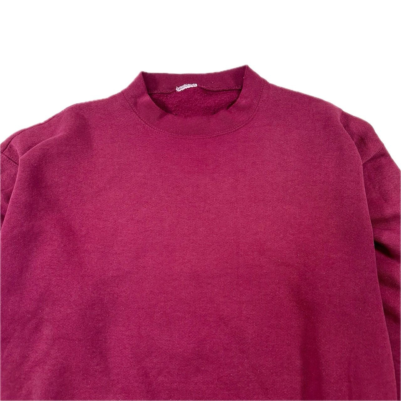 Vintage Vintage 90s Blank Burgandy Crewneck Size US L / EU 52-54 / 3 - 2 Thumbnail