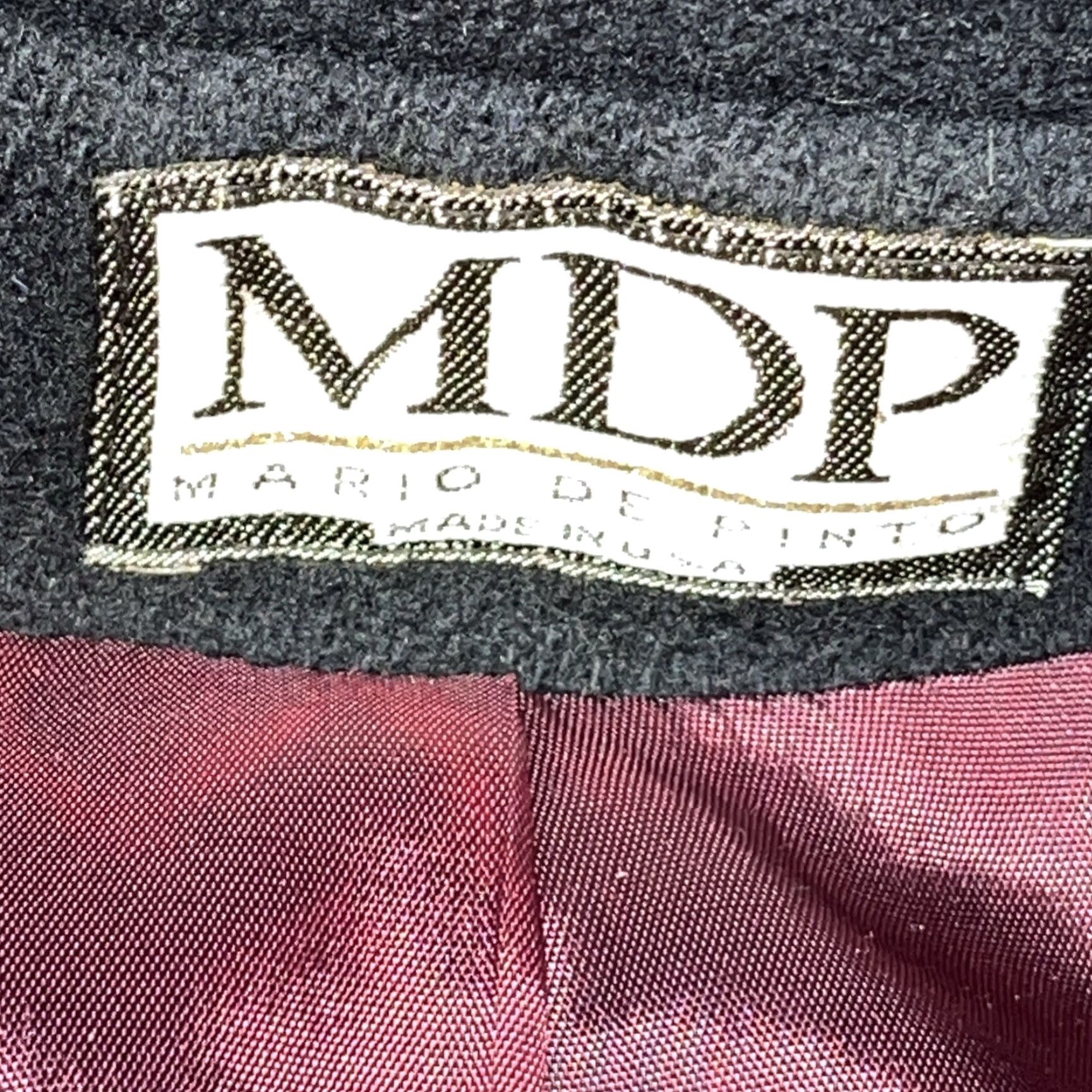 Doublet VINTAGE Mario de Pinto Wool Pea Coat Double Breasted Navy Blue Lined 1XL Women’s Winter 90s Business Womens Size XL / US 12-14 / IT 48-50 - 3 Thumbnail