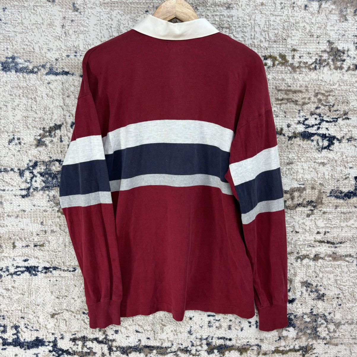 L.L. Bean × Vintage 90s Vintage LL. Bean Rugby Shirt Size US M / EU 48-50 / 2 - 11 Thumbnail