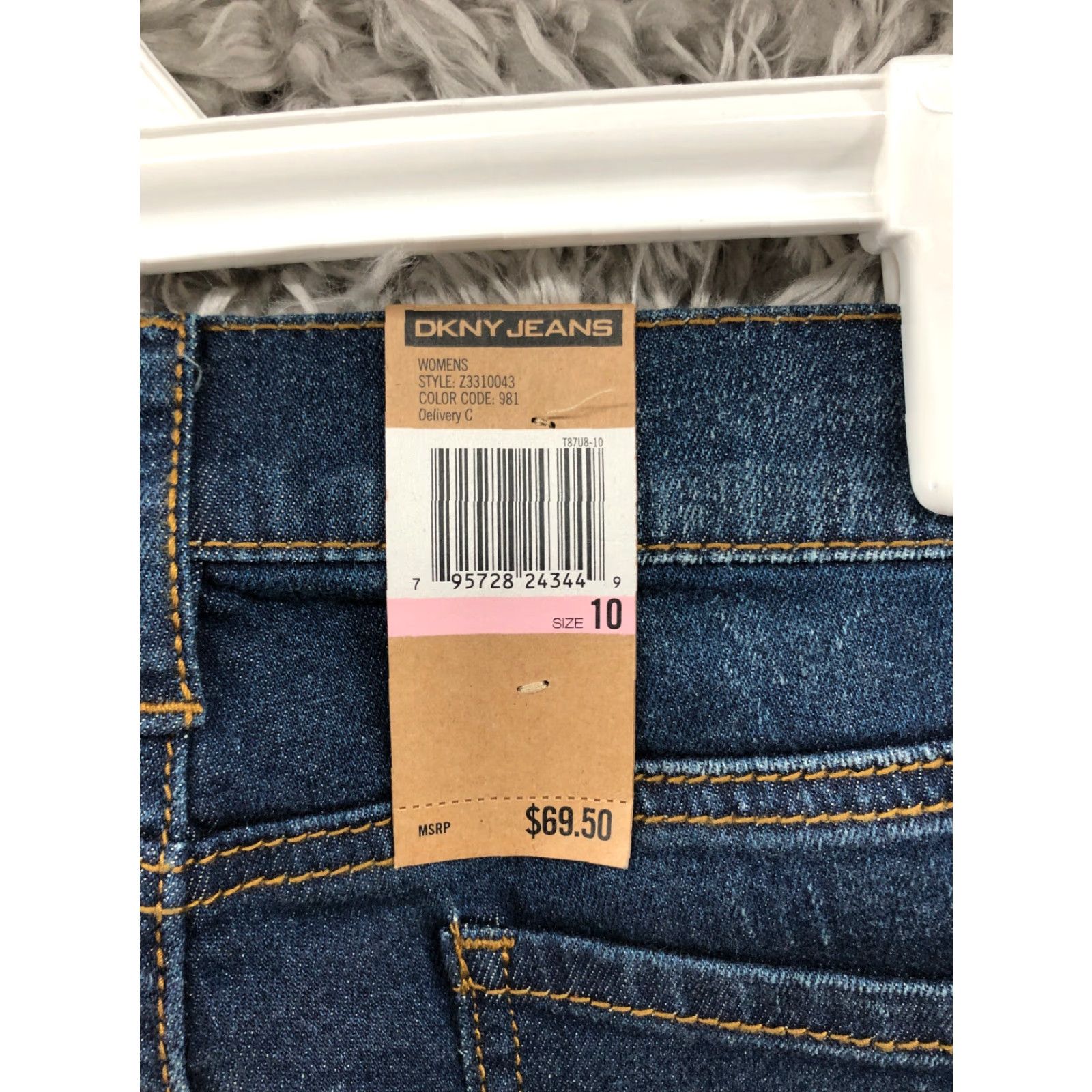 DKNY DKNY Ave B Jeans Slim Straight Dark Wash Blue Denim Size 10 Womens Low Rise 32 Waist 32 Inseam Size 32" / US 10 / IT 46 - 7 Thumbnail