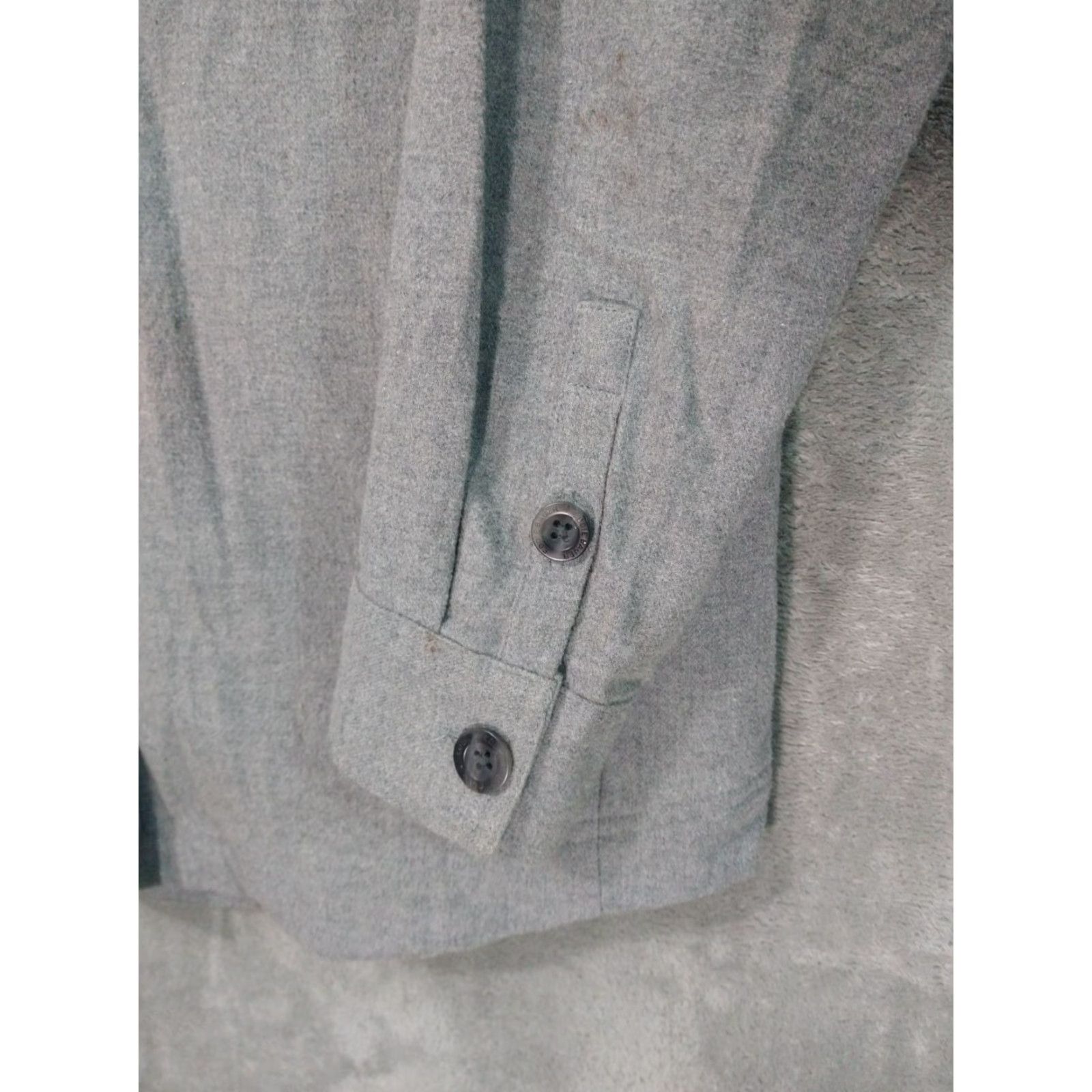 Eddie Bauer Eddie Bauer Shirt Womens Medium Gray Fleece Lined Flannel Long Sleeve Cotton Size M / US 6-8 / IT 42-44 - 3 Thumbnail