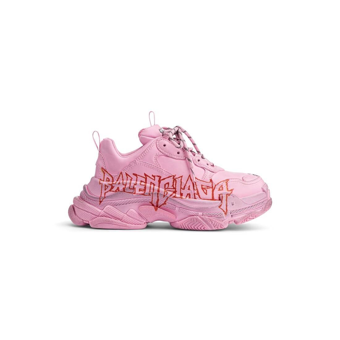 Balenciaga o1mt1gz0425 Triple S Sneakers Diy Metal in Pink Size US 9 / IT 39 - 1 Thumbnail