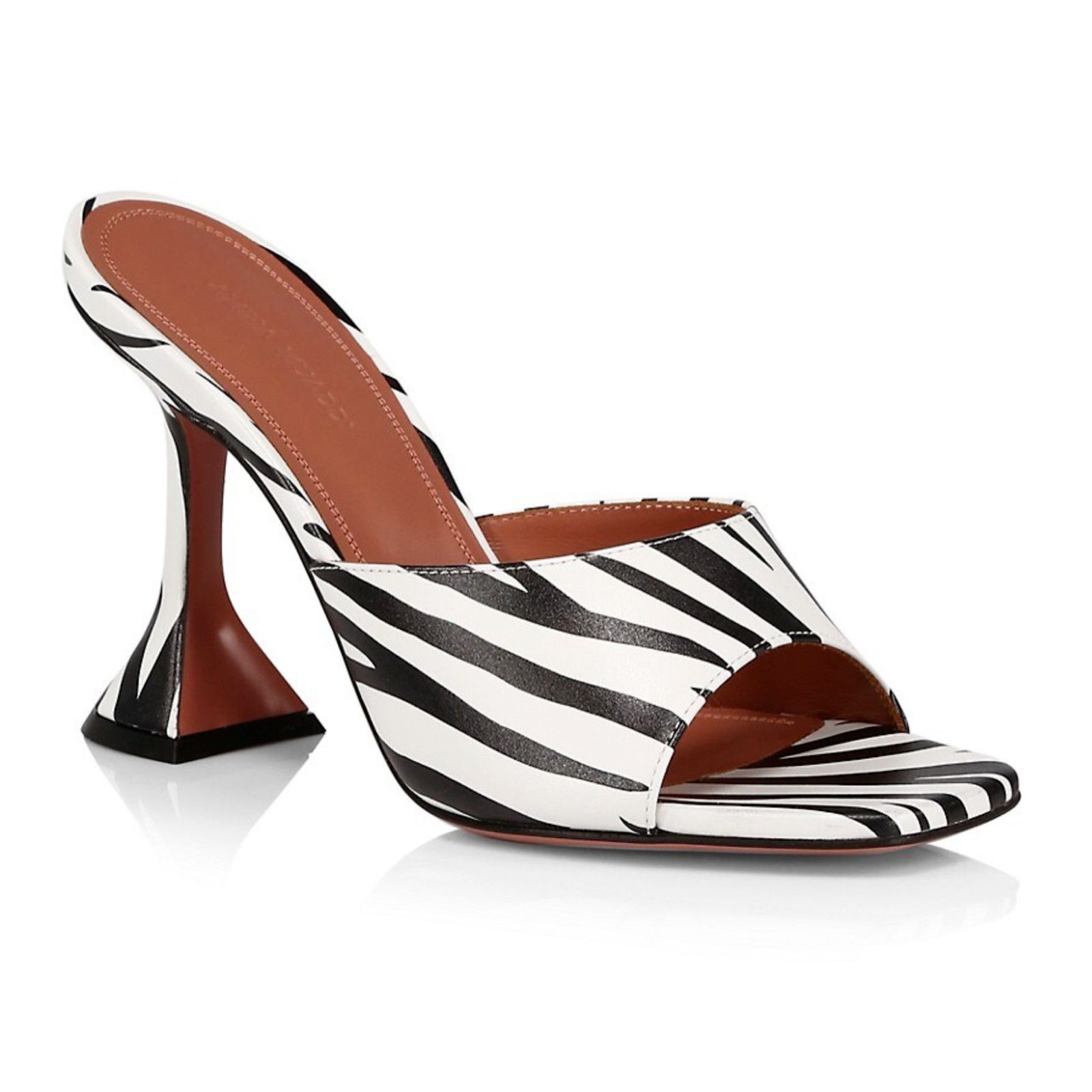Amina Muaddi Lupita Slipper Zebra Backless Slide Sandal Heel Pump 36 Size US 6 / IT 36 - 3 Thumbnail