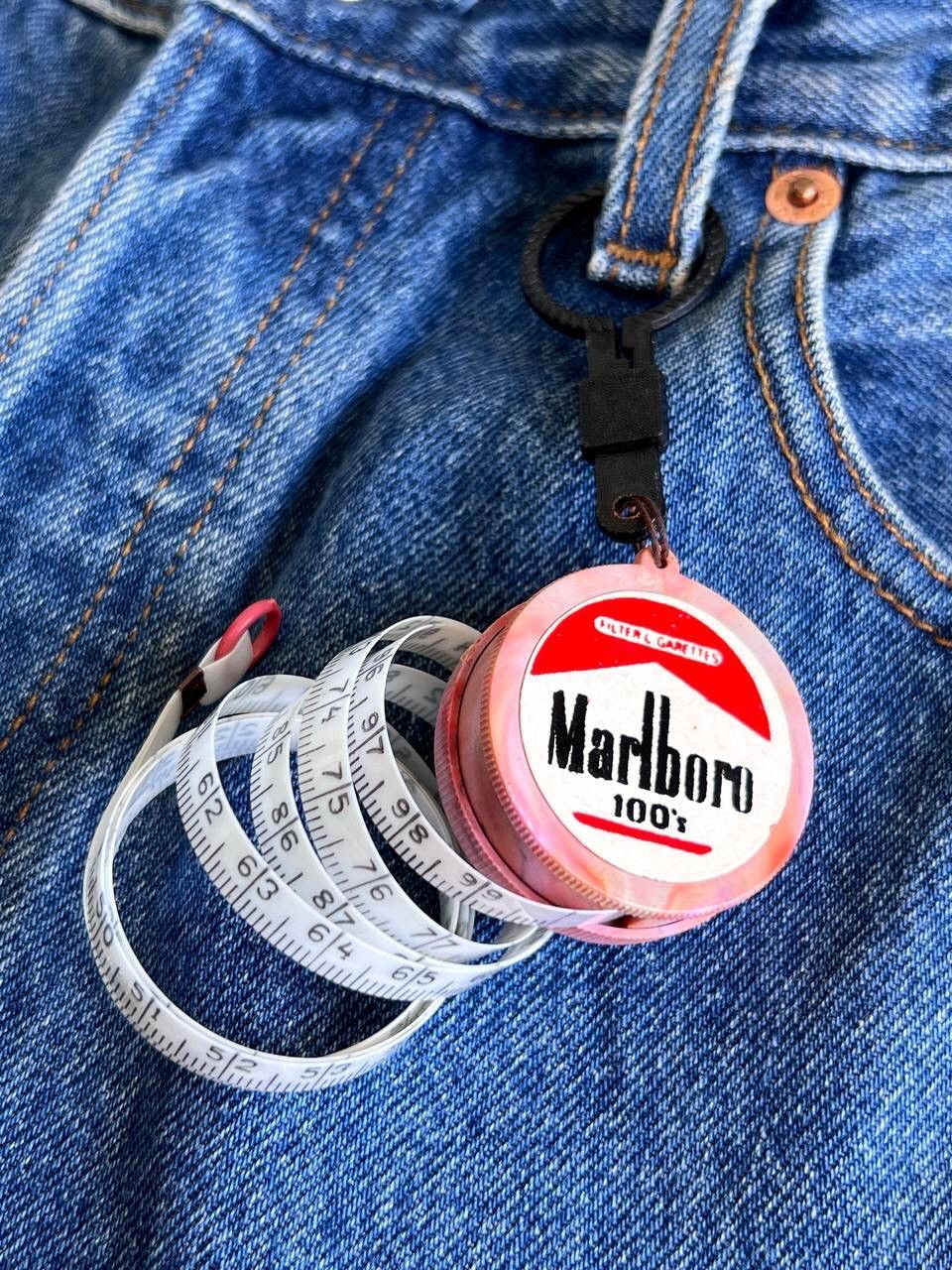 Marlboro × Vintage Vintage Marlboro 80s Pocket Key Ruler 100 cm very rare Size ONE SIZE - 1 Thumbnail