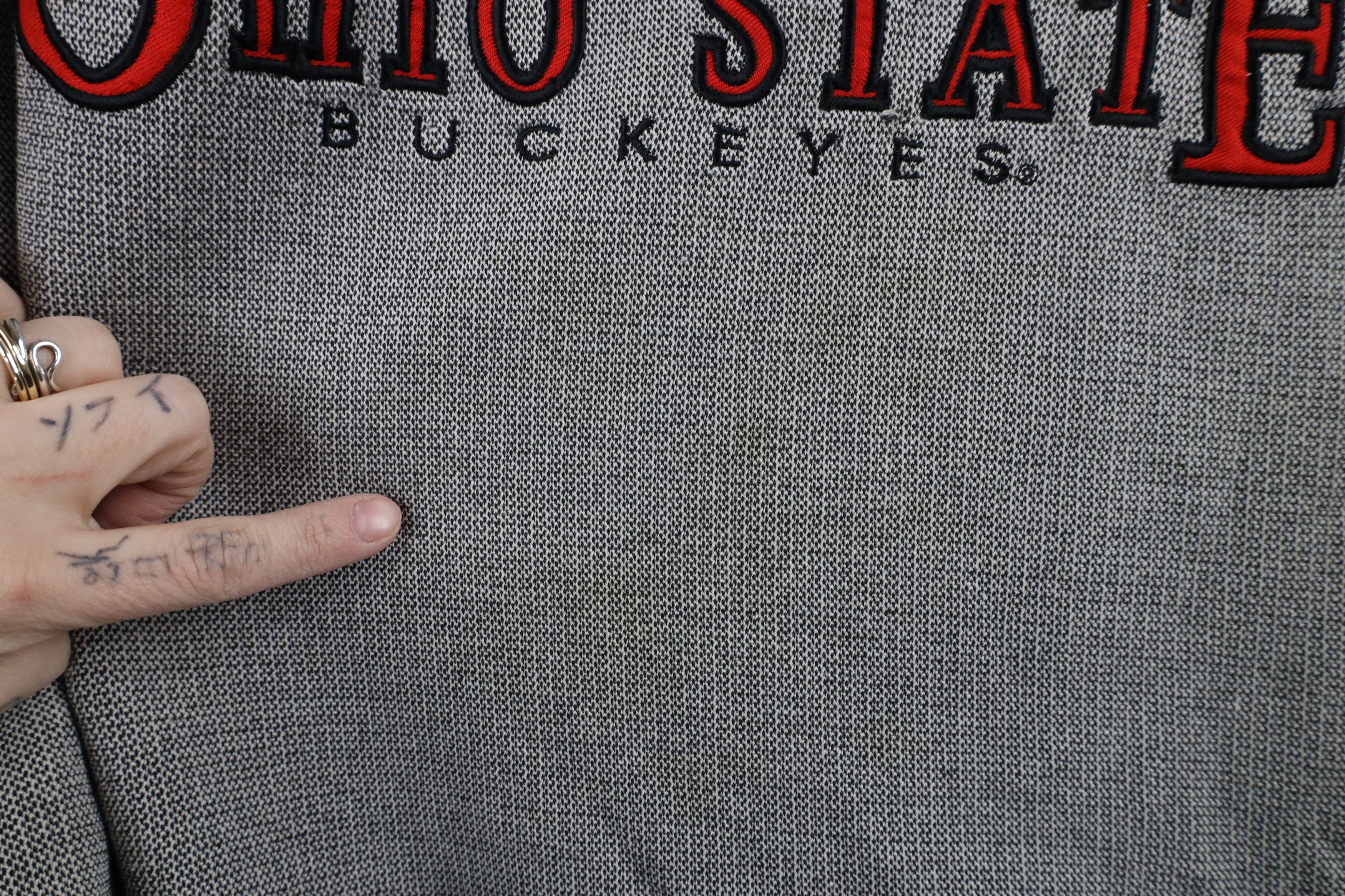 Vintage Vintage 90s Ohio State University Crewneck Sweatshirt Gray Size US XXL / EU 58 / 5 - 5 Thumbnail