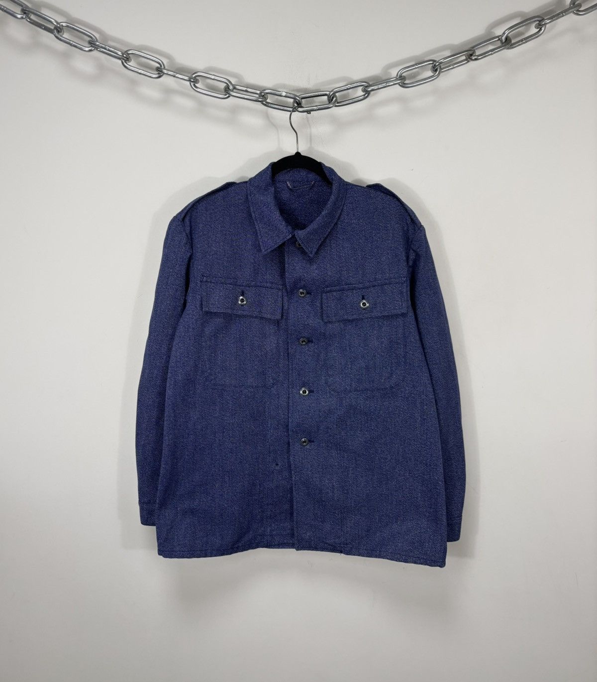 Other Vintage 70s French Workwear Bleu de Travail Jacket & Pants Size US L / EU 52-54 / 3 - 4 Thumbnail