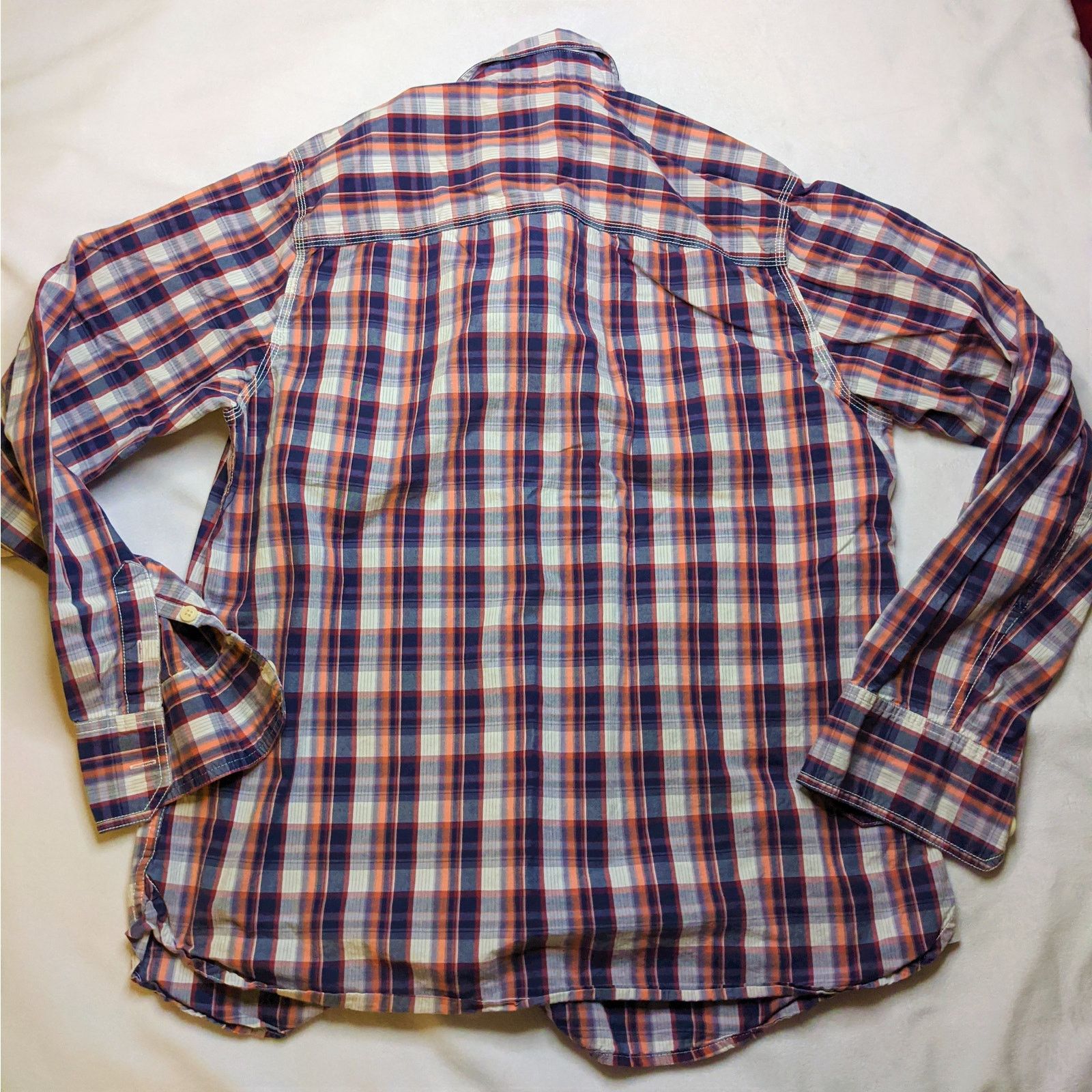 Levi's Levi's Red Plaid Flannel Shirt Mens Medium M Western Button Size US M / EU 48-50 / 2 - 4 Thumbnail