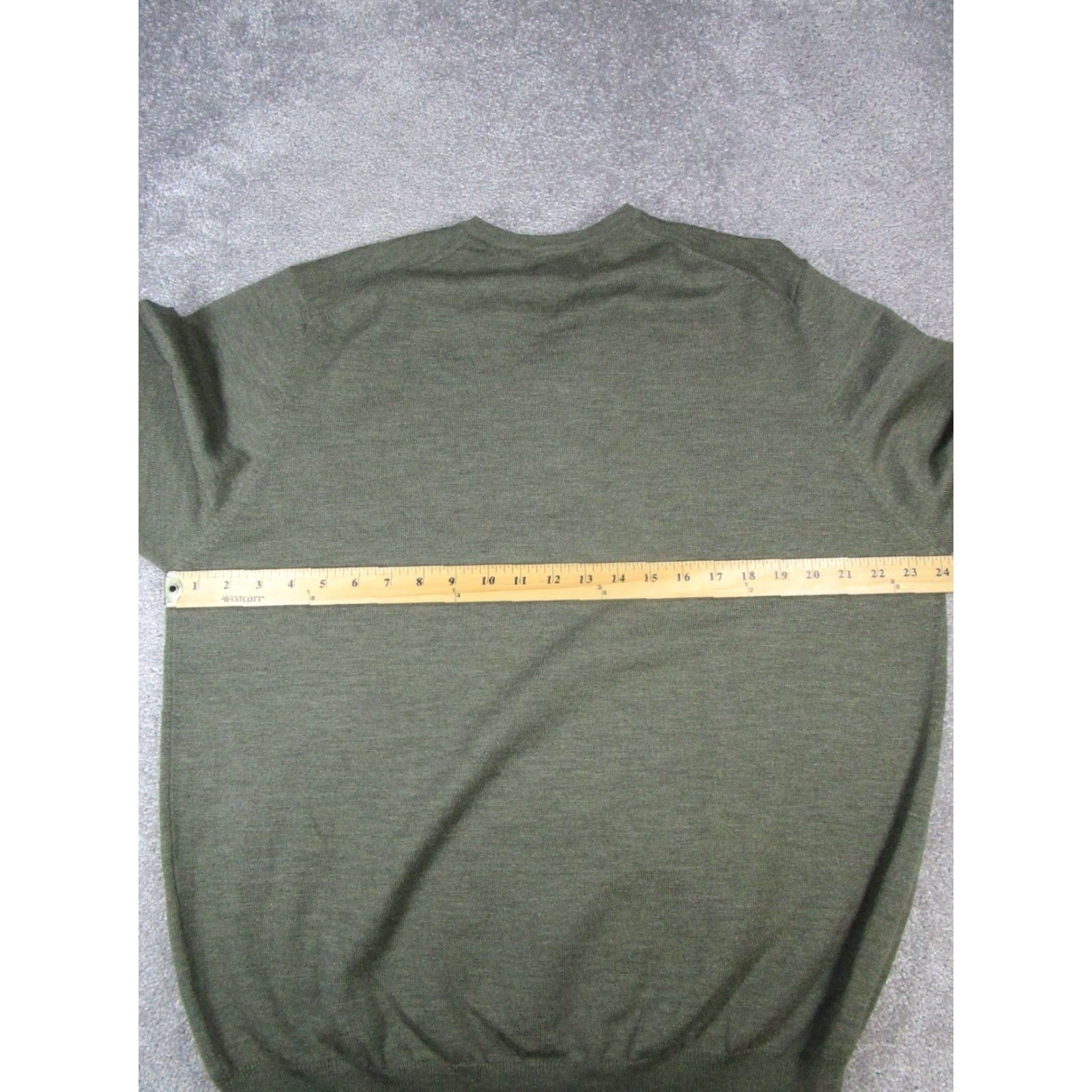 Brooks Brothers Brooks Brothers Sweater Mens XL Green Merino Wool Knit Golf Pullover V-Neck Knit Regular Size US XL / EU 56 / 4 - 5 Thumbnail