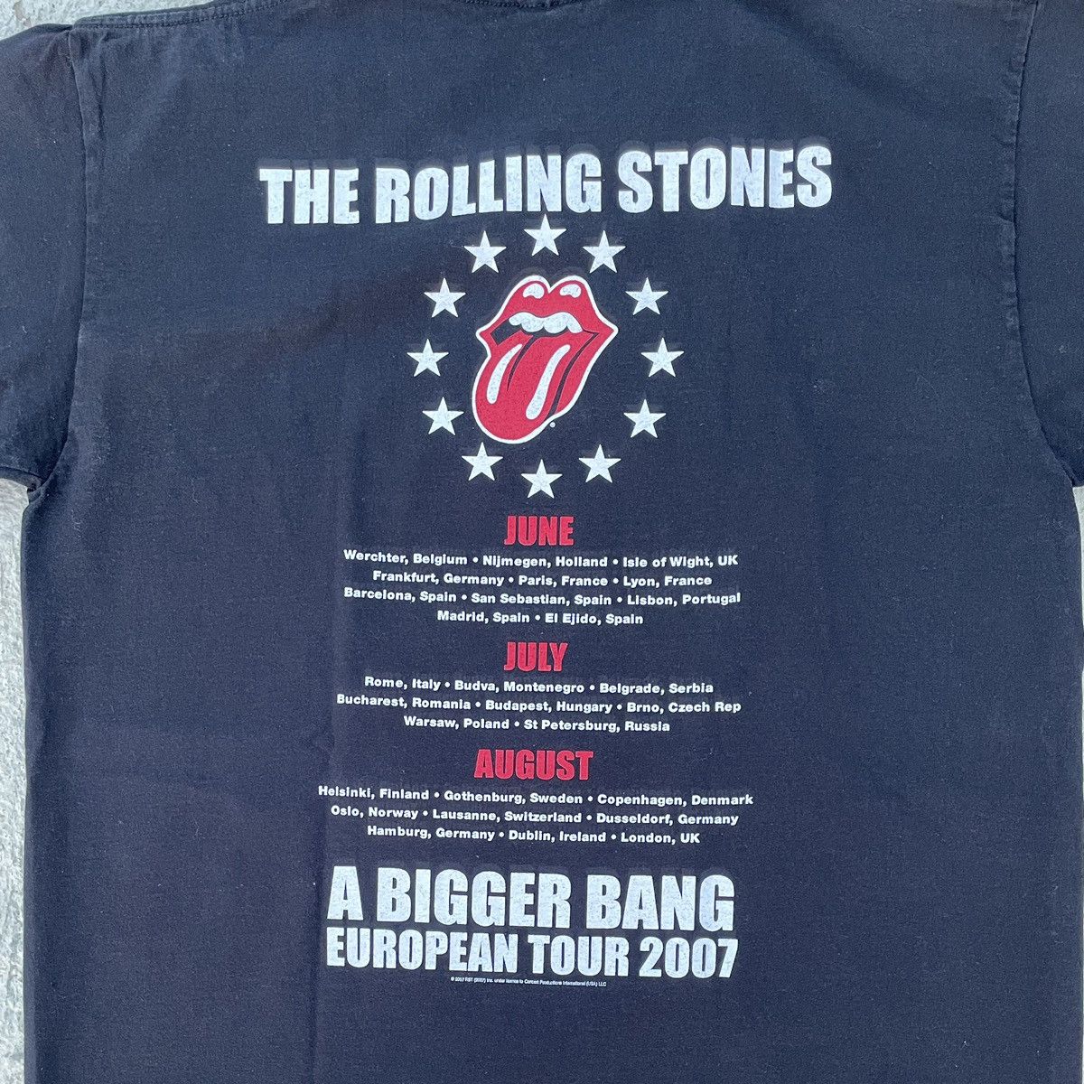 Band Tees The Rolling Stones 2007 European Tour Size US L / EU 52-54 / 3 - 4 Thumbnail