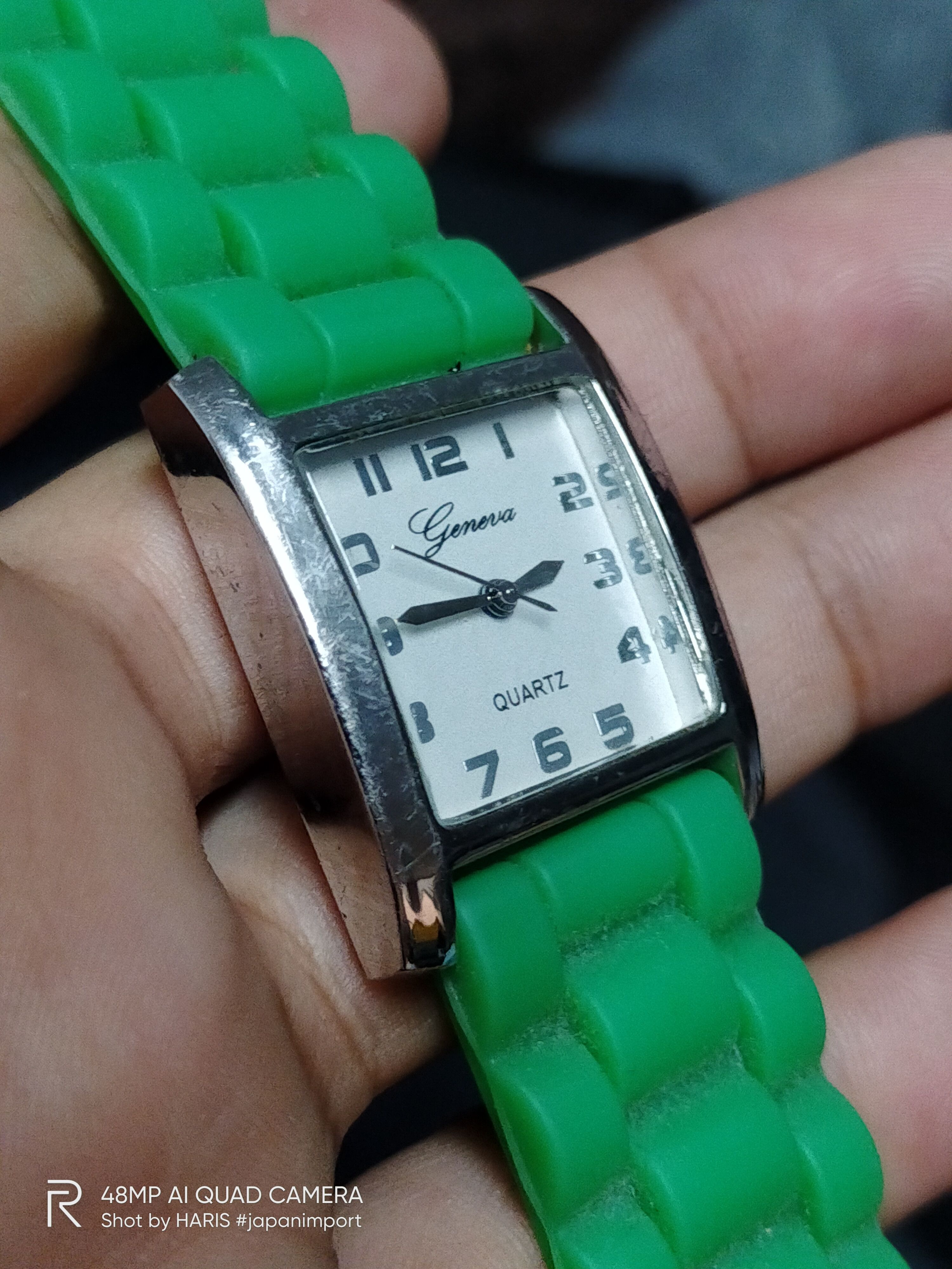 image of Watch Geneva Quartz. Green With Japan Engine, Women's