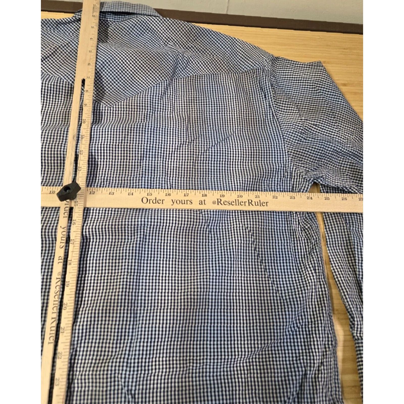 Stetson Stetson Shirt Long Sleeve Pearl Snap Men's XL Blue Geometric Flannel Button-Up Regular Fit Size US XL / EU 56 / 4 - 7 Thumbnail