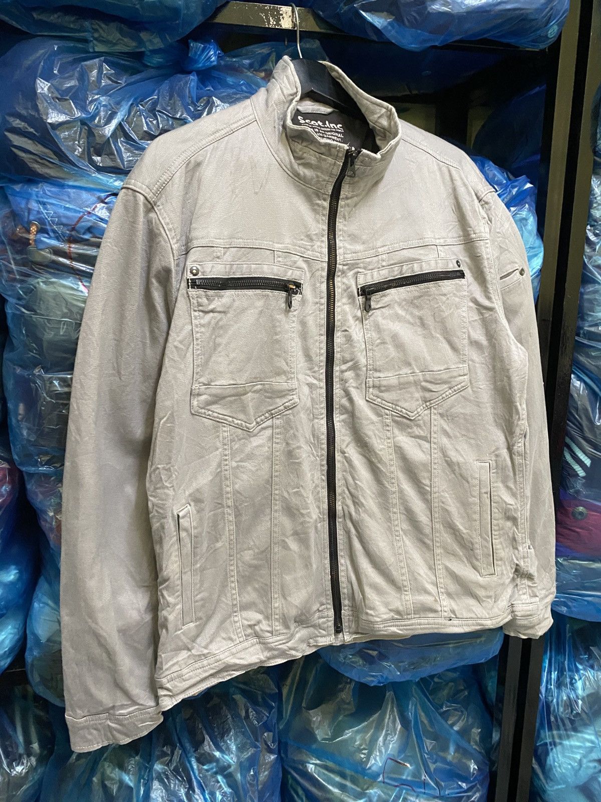 Vintage SCOT SMOKE GREY WORKER JACKET Size US M / EU 48-50 / 2 - 3 Thumbnail