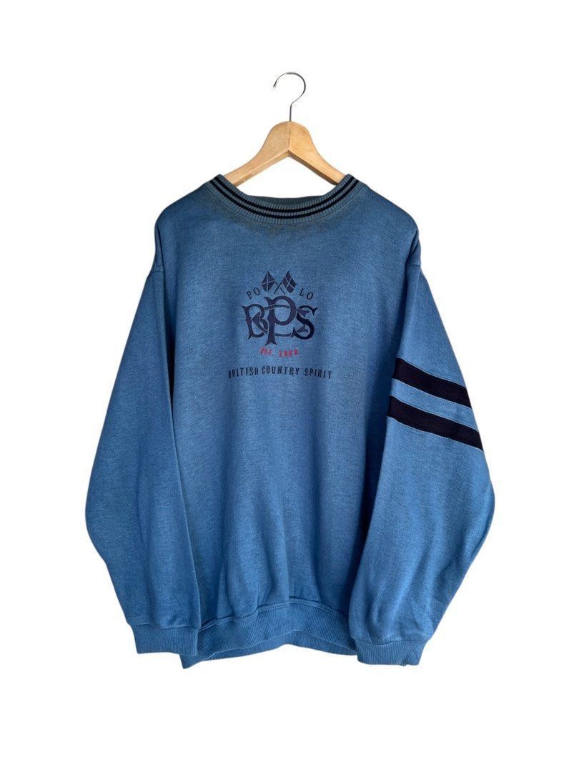 Vintage Vintage Polo British Country Spirit Sweatshirt Size US L / EU 52-54 / 3 - 1 Thumbnail