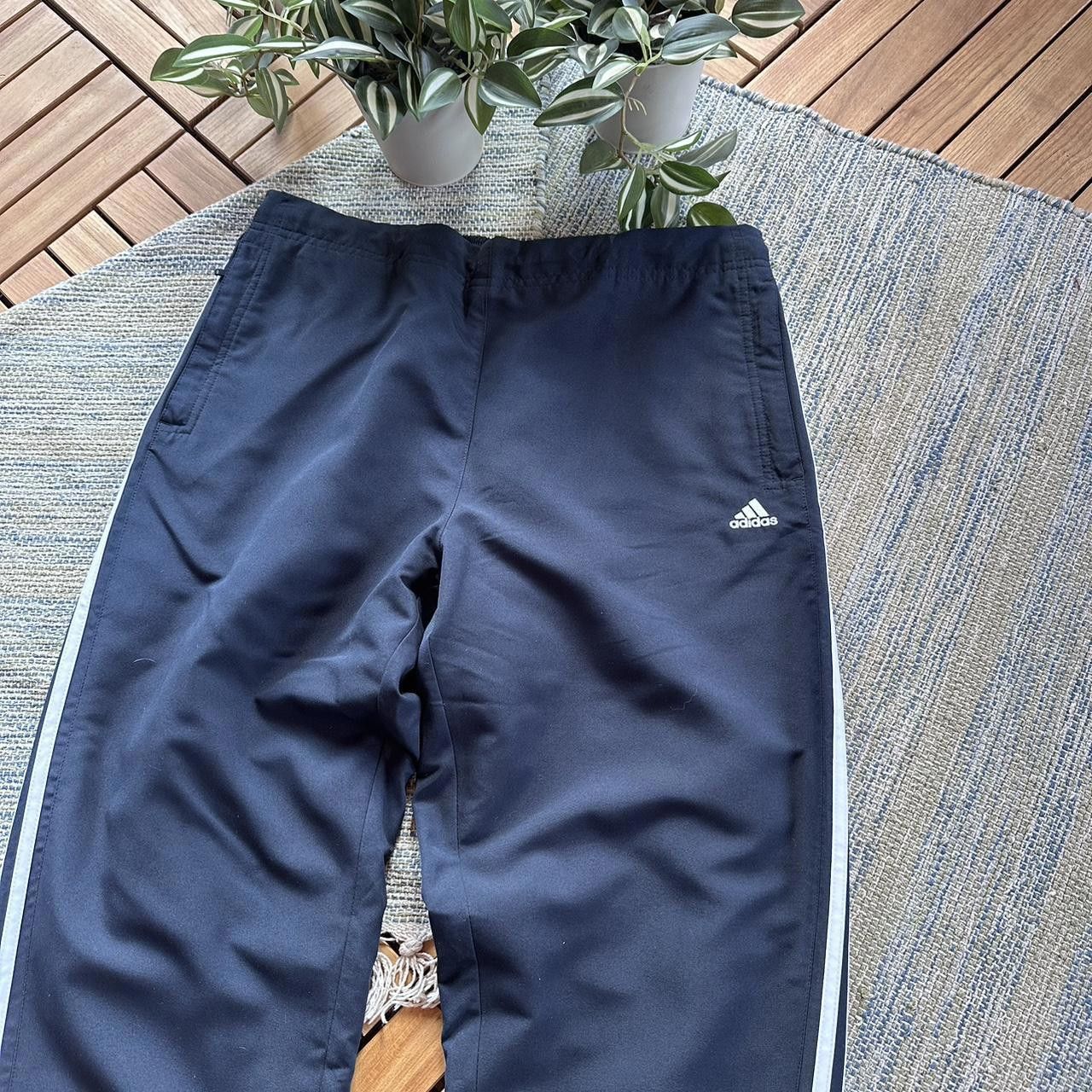 Adidas Vintage Y2K Adidas Logo Three Stripes Baggy Track Pants Size US 34 / EU 50 - 2 Thumbnail