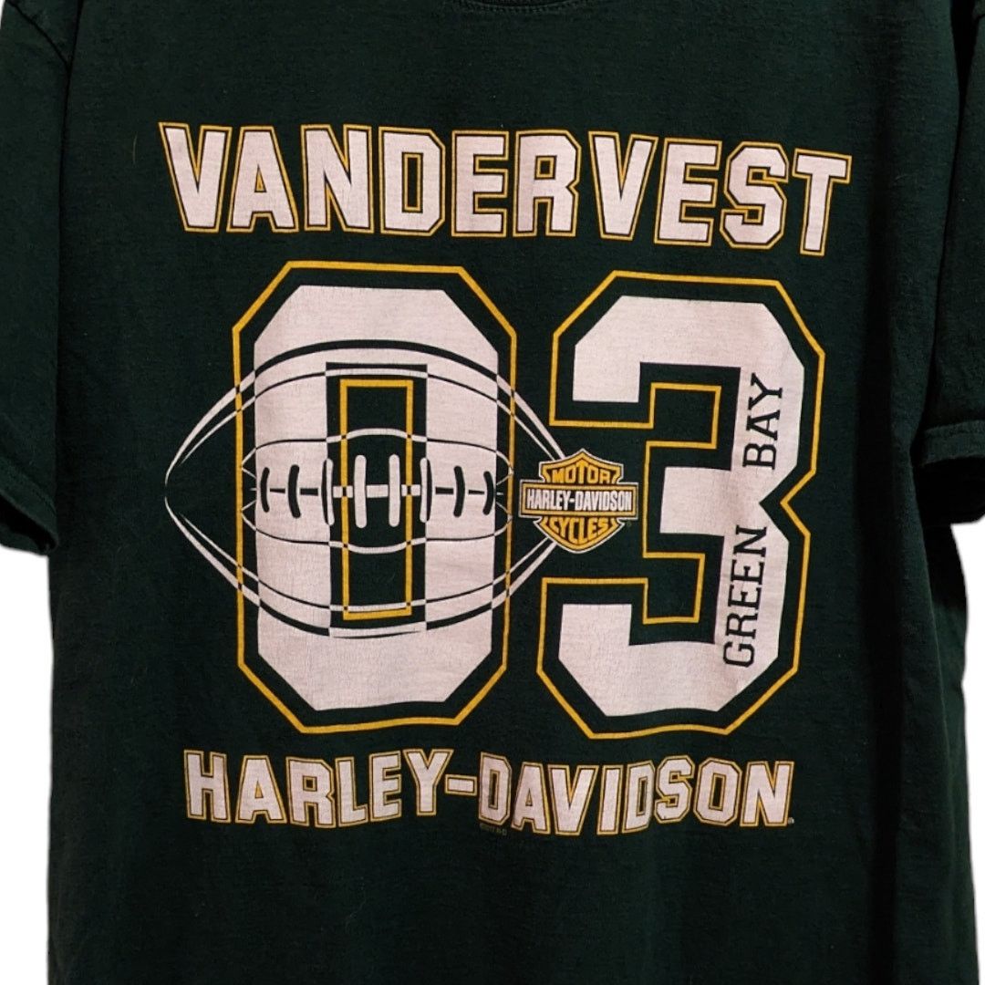 Harley Davidson Green Bay Harley Davidson 03 NFL Jersey Style T-Shirt XL Size US XL / EU 56 / 4 - 3 Thumbnail