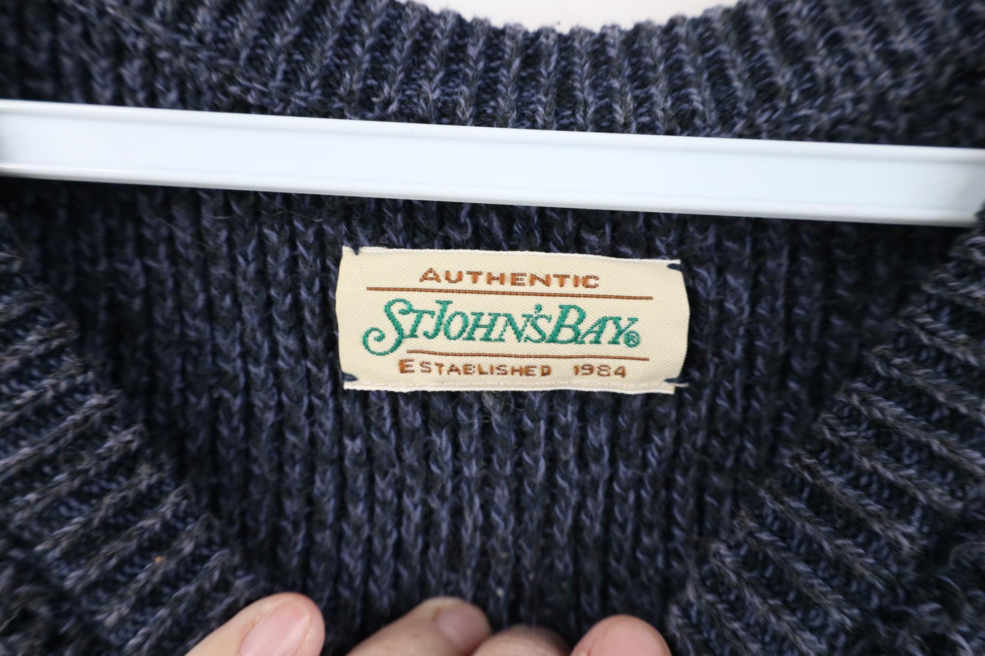 Vintage Vintage 90s Streetwear Cotton Weave Knit Crewneck Sweater Size US M / EU 48-50 / 2 - 4 Thumbnail