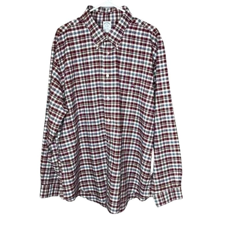 Brooks Brothers Brooks Brothers Red Plaid Collared Oxford Shirt, XXL Size US XXL / EU 58 / 5 - 1 Thumbnail