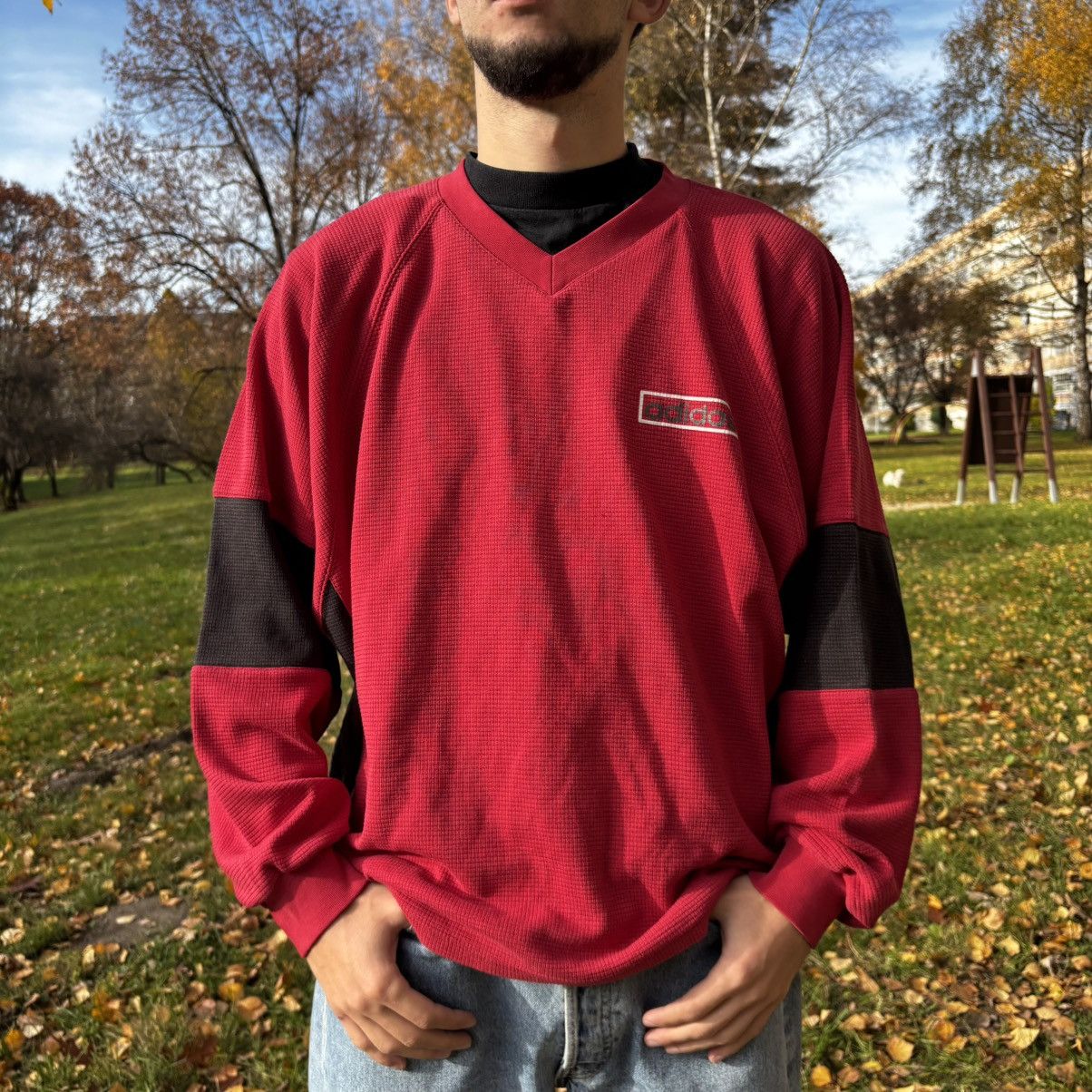 Adidas Adidas Vintage 90s Sweatshirt Big logo Y2K Size US XL / EU 56 / 4 - 2 Thumbnail