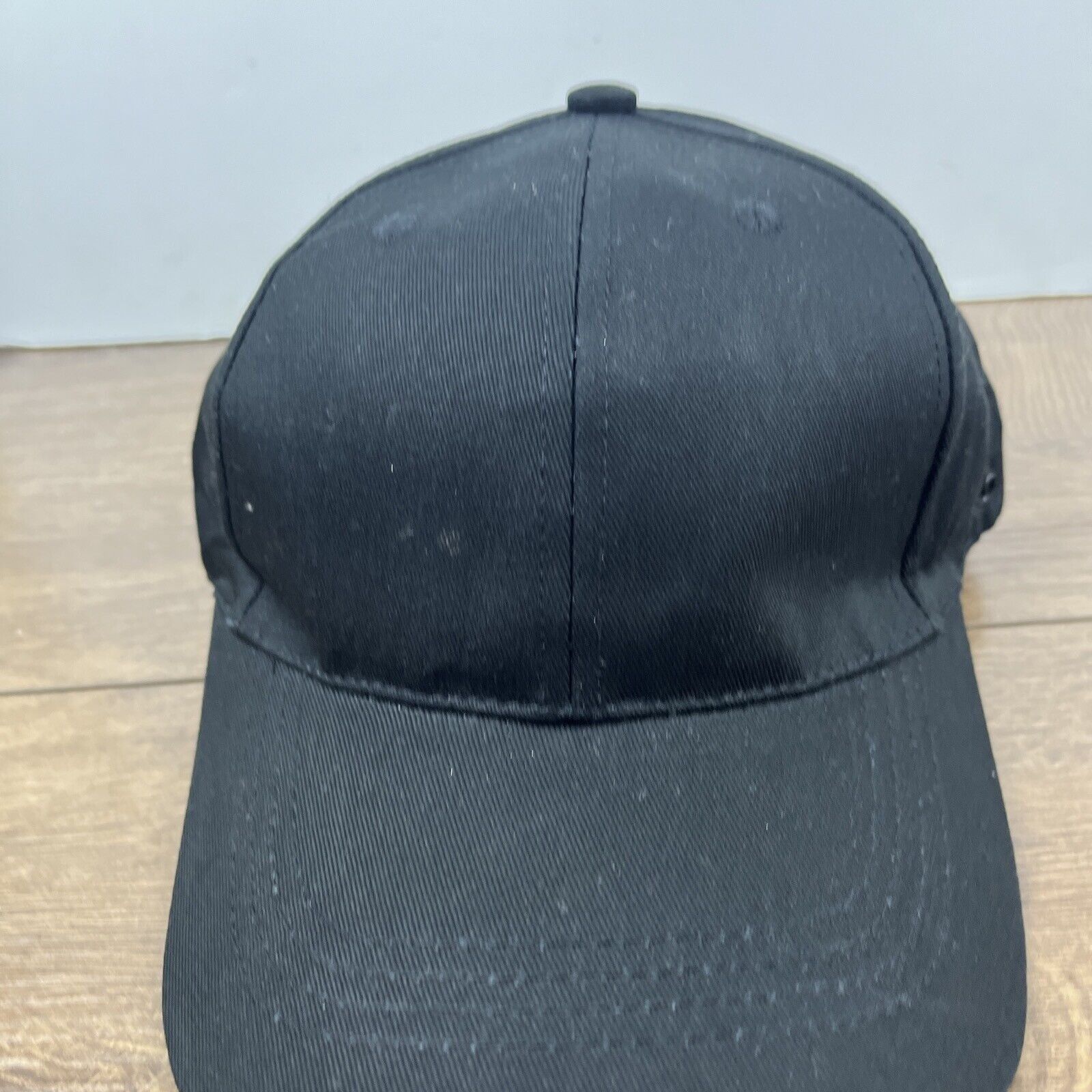 Other Plain Black Baseball Hat Blank Black Hat Adjustable Adult Si Size ONE SIZE - 6 Thumbnail
