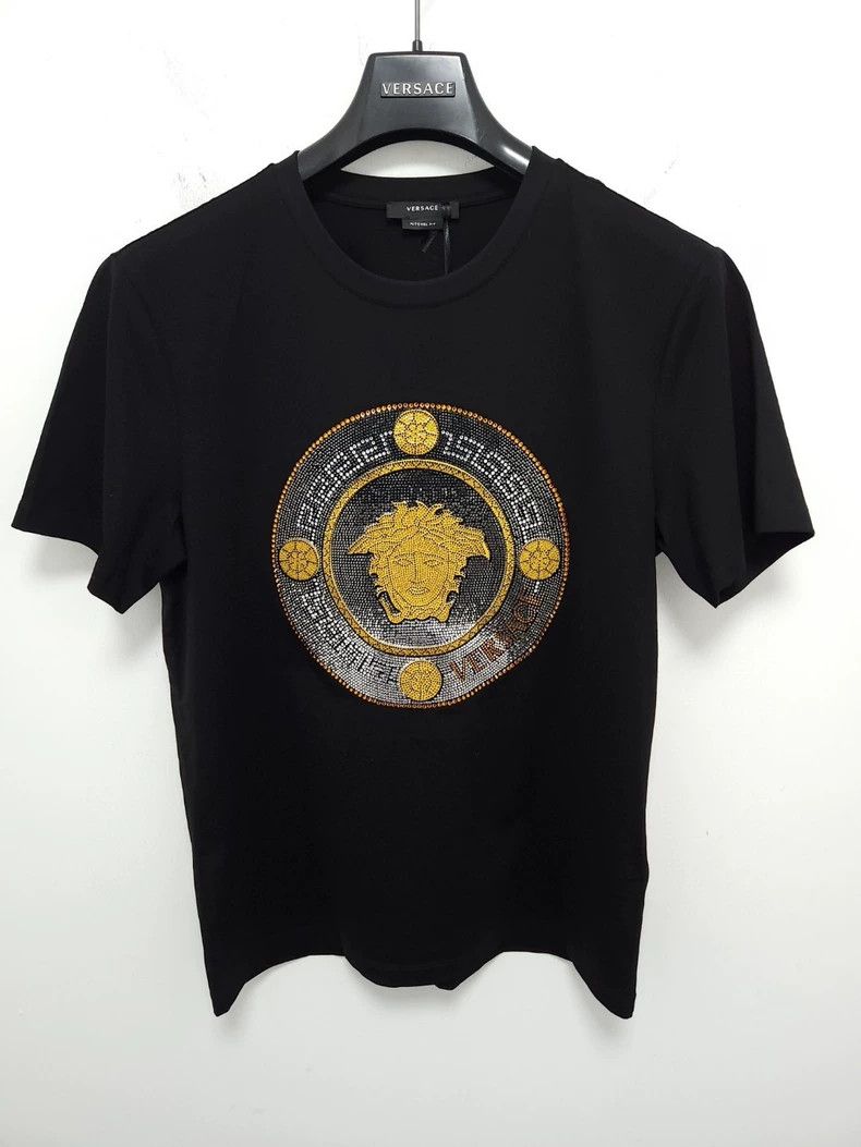 Versace Versace Full diamond Medusa short sleeves Size US S / EU 44-46 / 1 - 1 Thumbnail