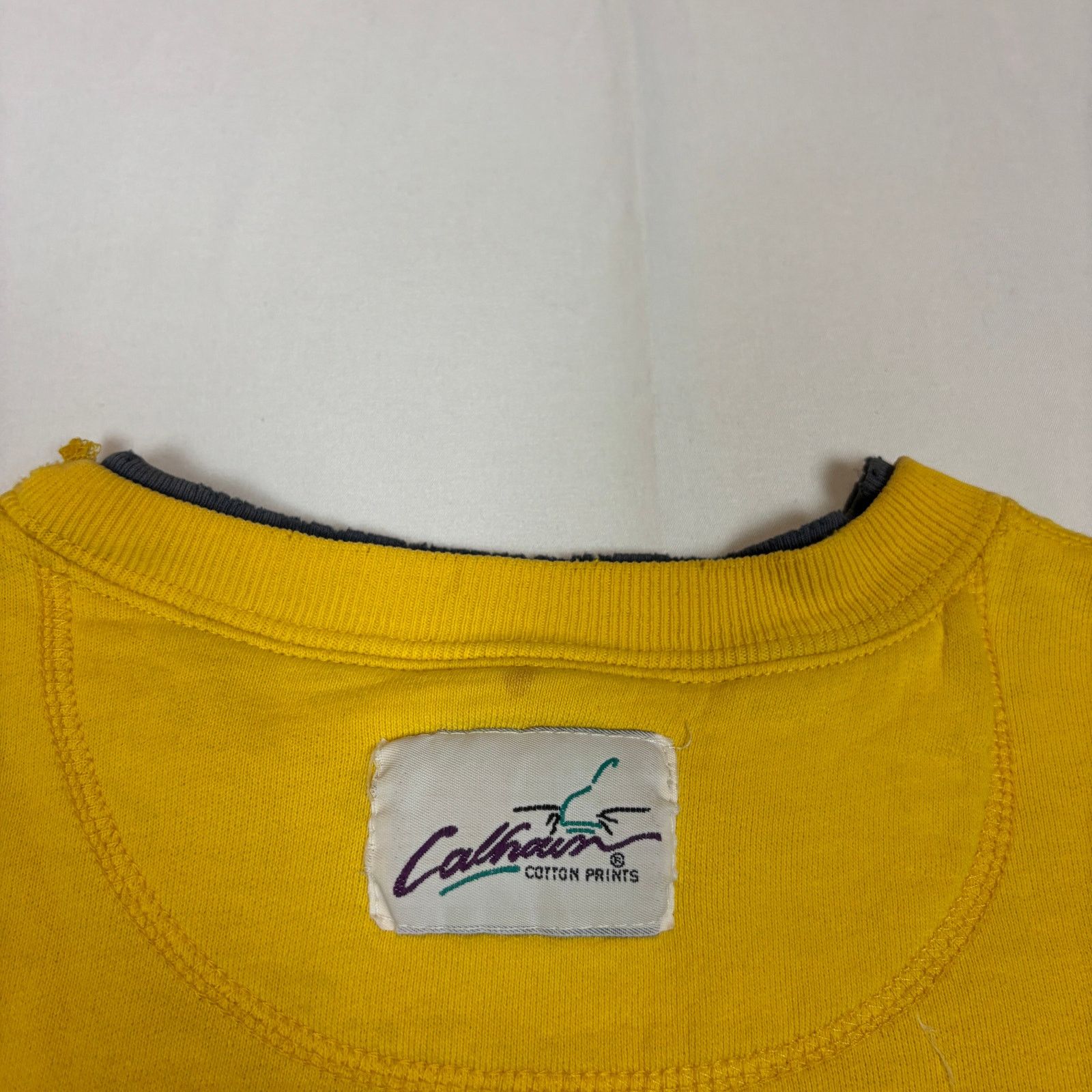 Vintage Vintage University of Michigan Spellout Sweatshirt Calhoun Size US L / EU 52-54 / 3 - 4 Thumbnail