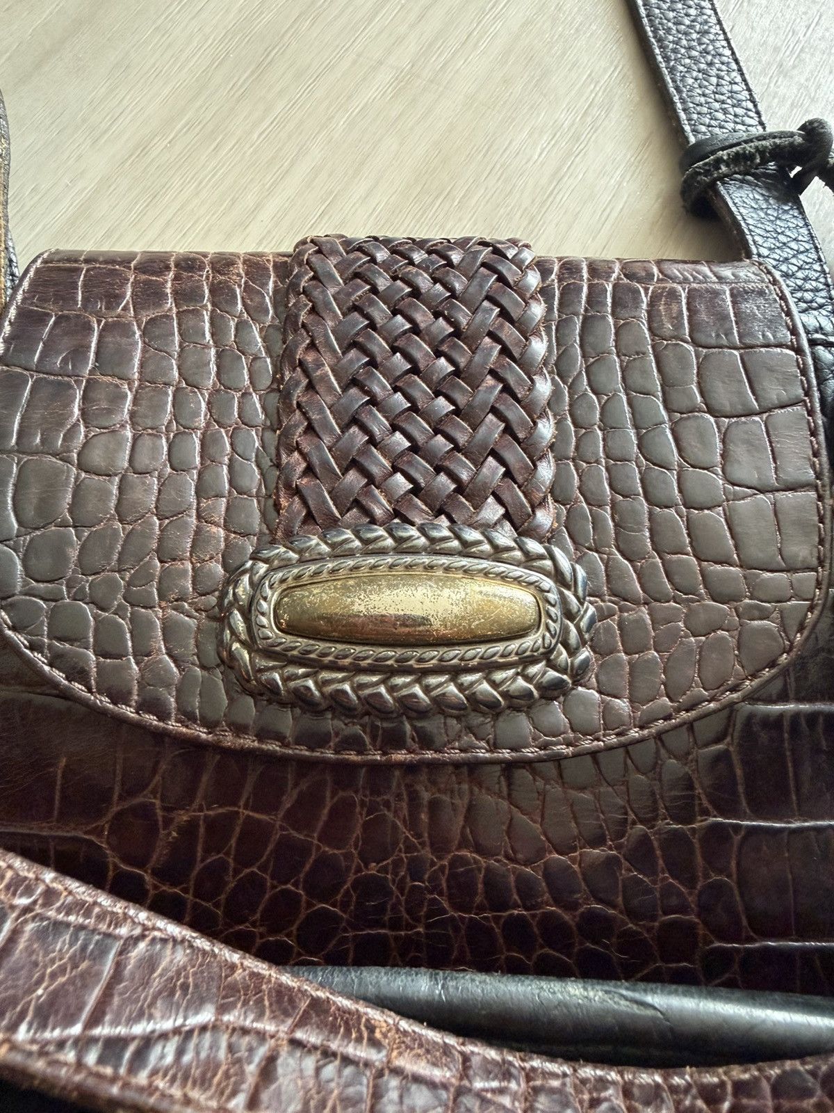 Brighton Vtg Brighton Leather Handbag Purse Crossbody Shoulder Bag Size ONE SIZE - 11 Thumbnail