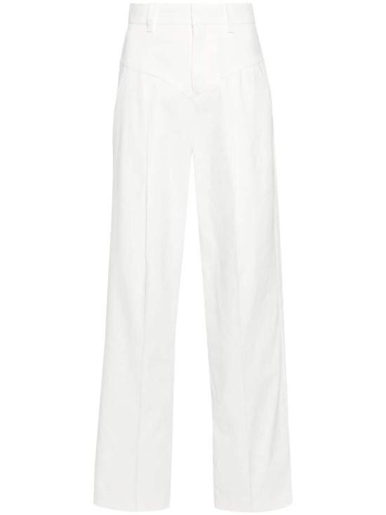 Isabel Marant ISABEL MARANT Women Straight Pants PA0270FB B1F04I STAYA20WH White Size 27" / US 4 / IT 40 - 1 Thumbnail