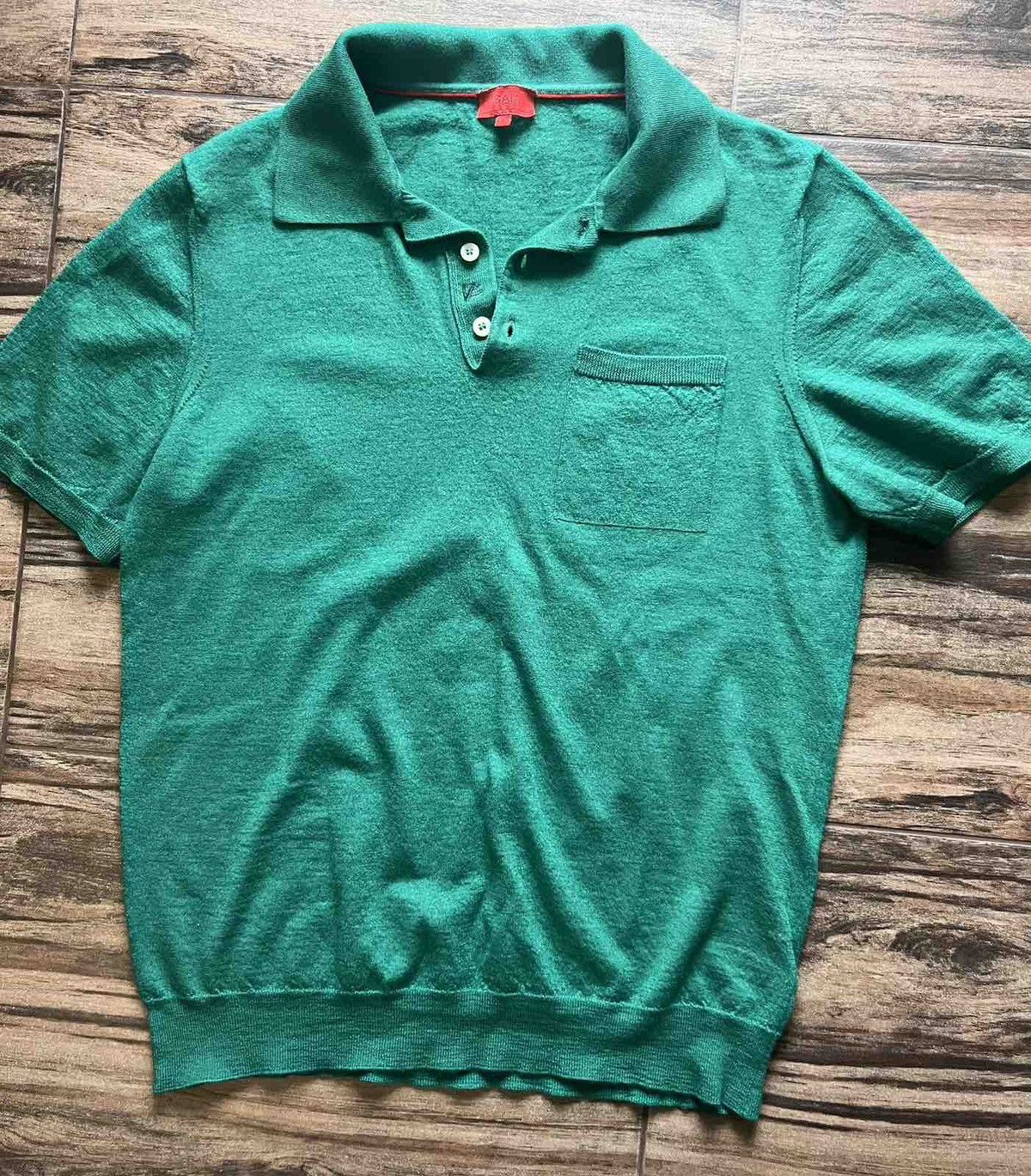 Isaia Isaia Knit Cotton Polo Sweater green size L Size US L / EU 52-54 / 3 - 1 Thumbnail