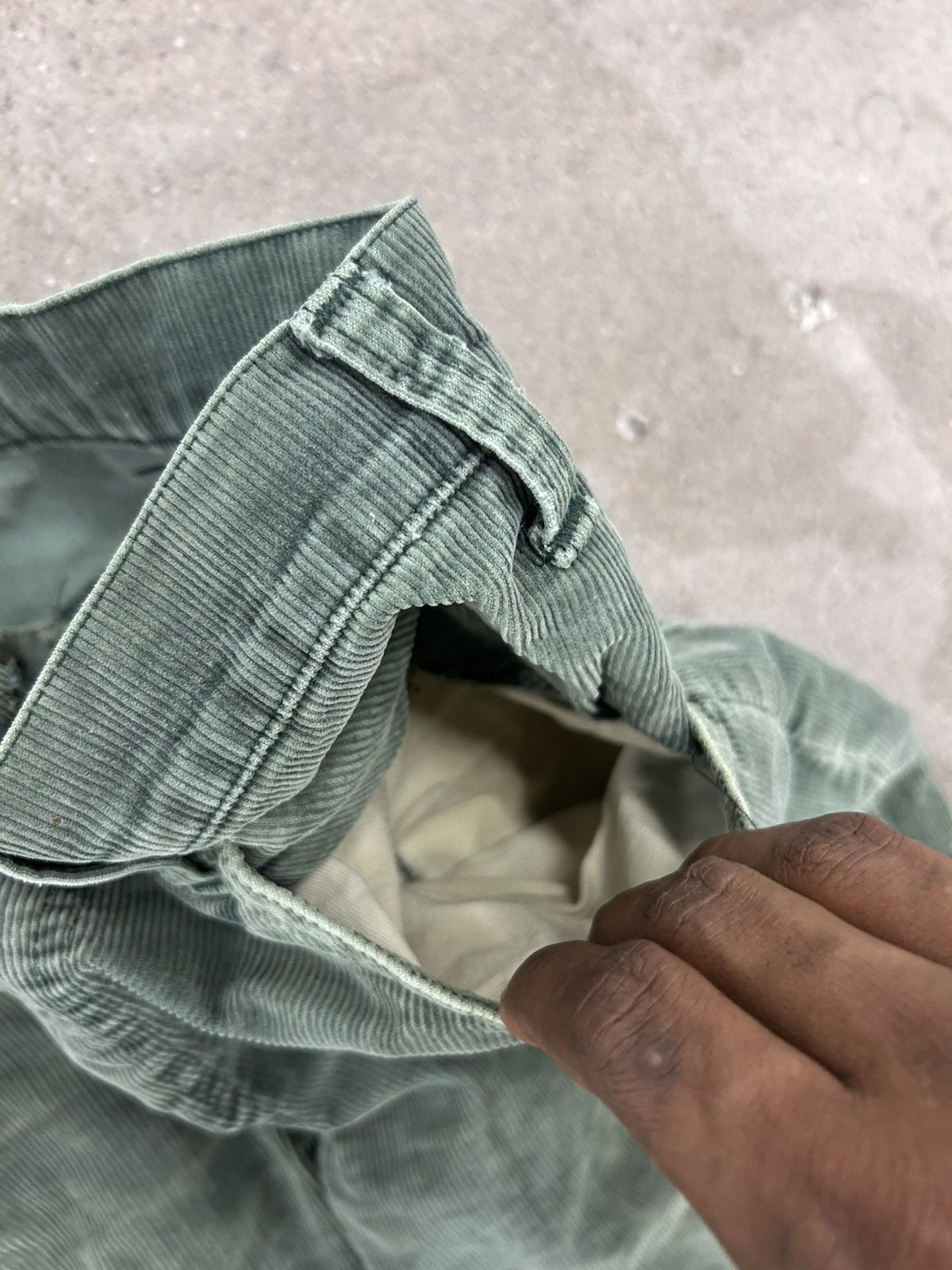 Levi's Vintage Levi’s Corduroy Flares Jeans Green 70s Hippie Size US 30 / EU 46 - 6 Thumbnail