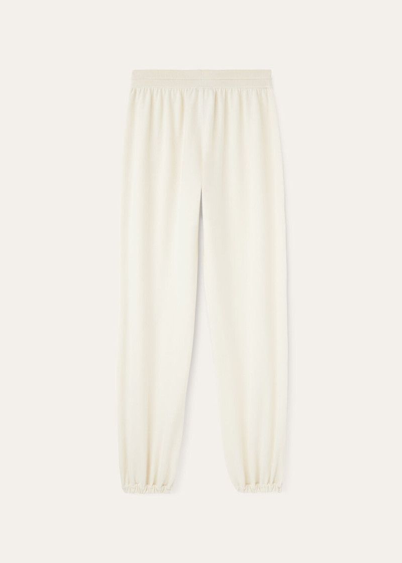 Loro Piana o1srvl11e1125 FAO4532 Dreamy Soft Trousers in White Size 28" / US 6 / IT 42 - 6 Thumbnail