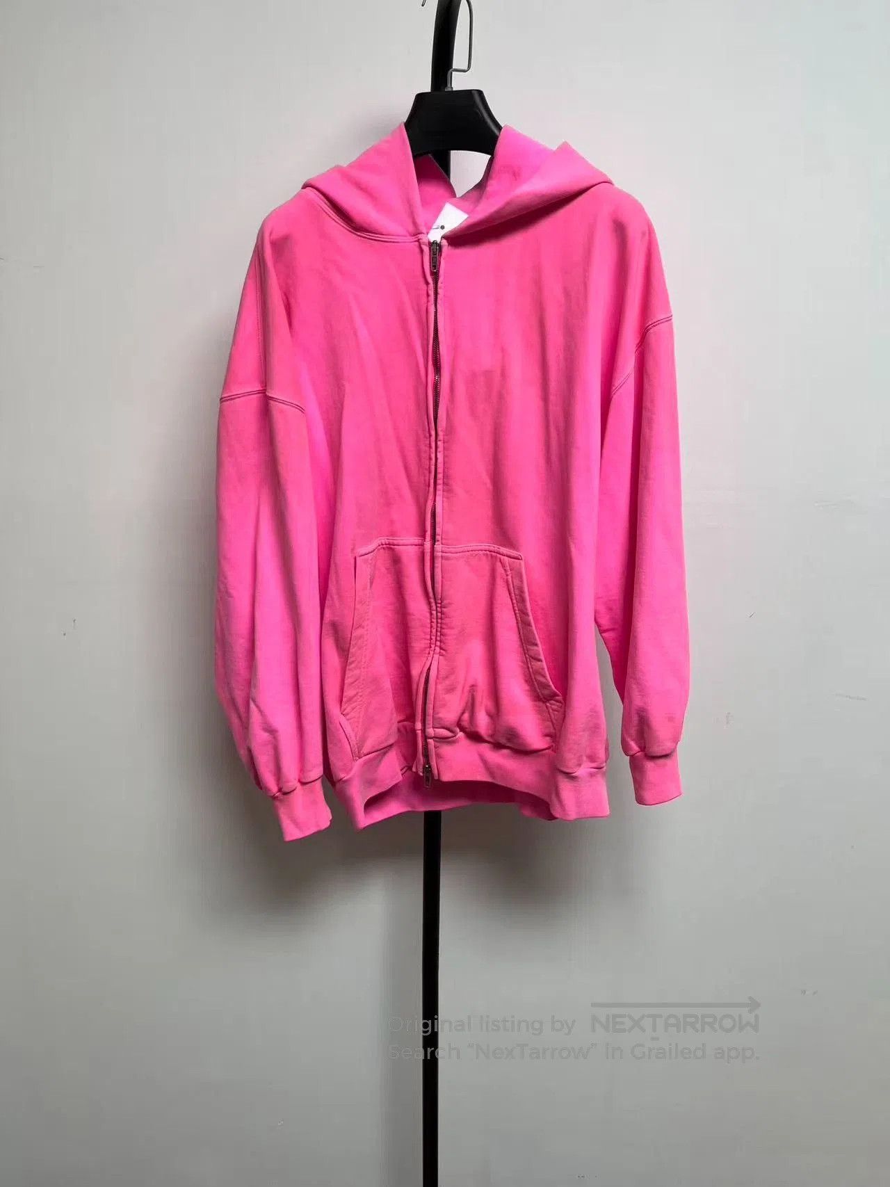 Balenciaga Balenciaga Women's Pink Zip Hooded Jacket. Size S / US 4 / IT 40 - 1 Thumbnail