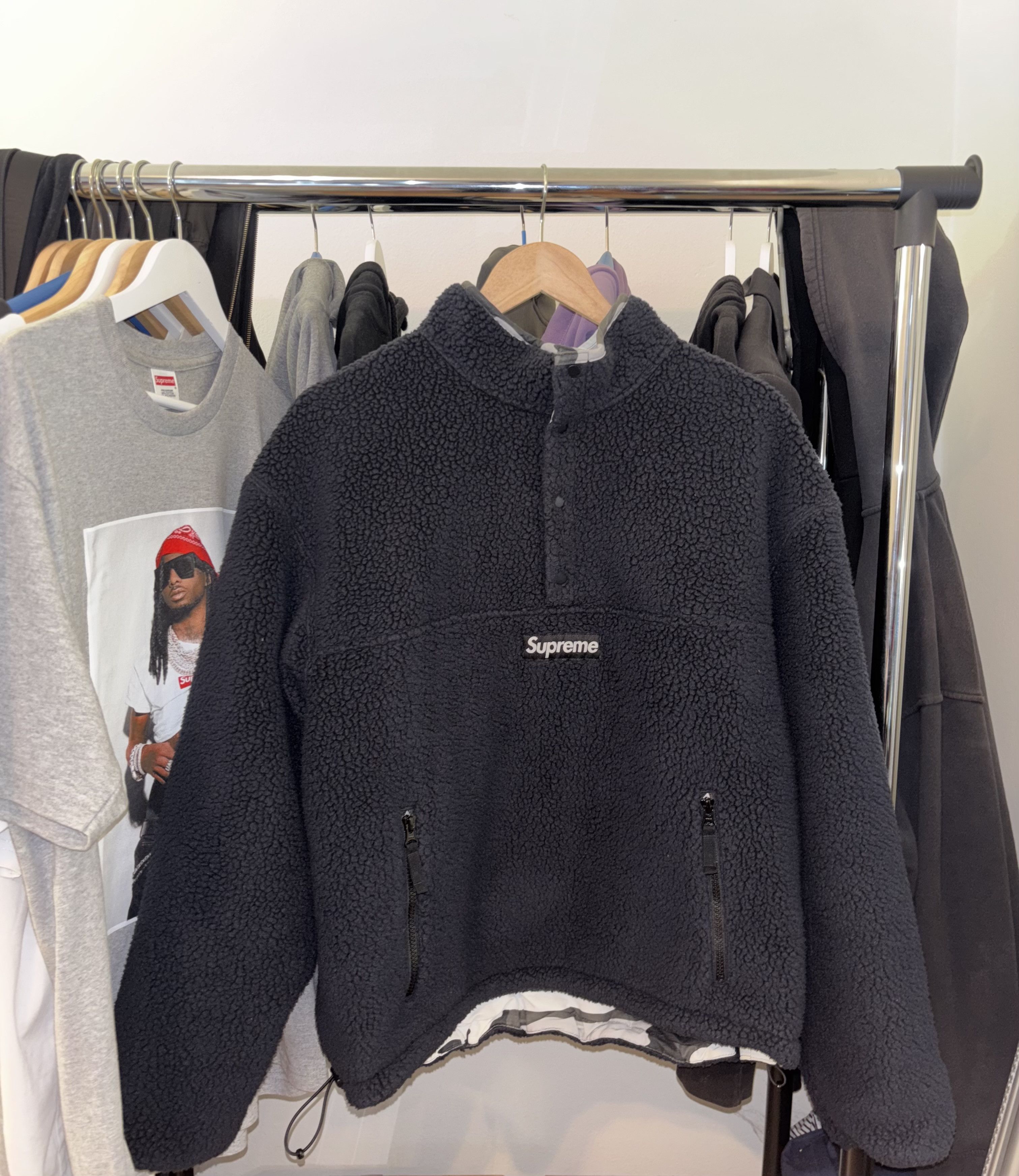 Polartec × Supreme Supreme x Polartec Mock Neck Pullover 'Black