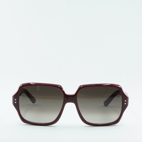 Celine NEW CELINE CL40074I 69F BURGUNDY BROWN GRADIENT SUNGLASSES Size ONE SIZE - 2 Thumbnail