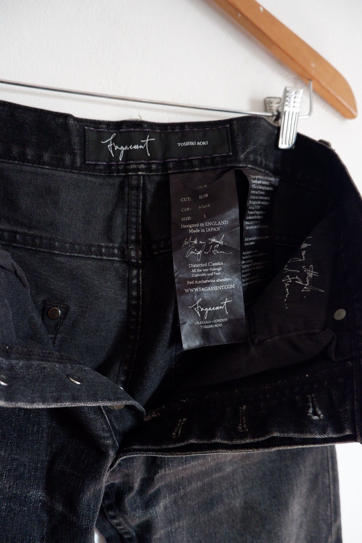 Fagassent Toshiki Aoki Fagassent-Toshiki Aoki Skinny Zip Leg Jeans Size US 30 / EU 46 - 8 Thumbnail