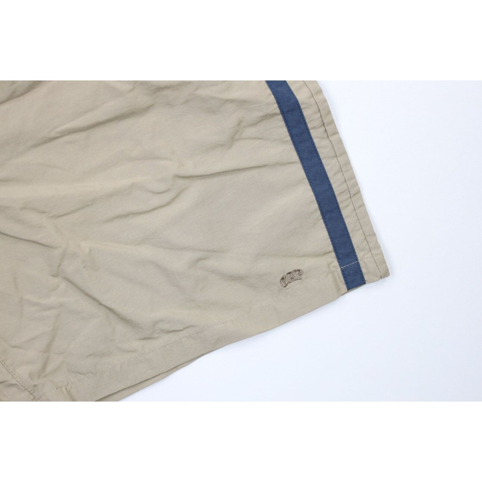 Gap × Vintage Vintage Gap Faded Spell Out Striped Lined Above Knee Shorts Size US 34 / EU 50 - 4 Thumbnail