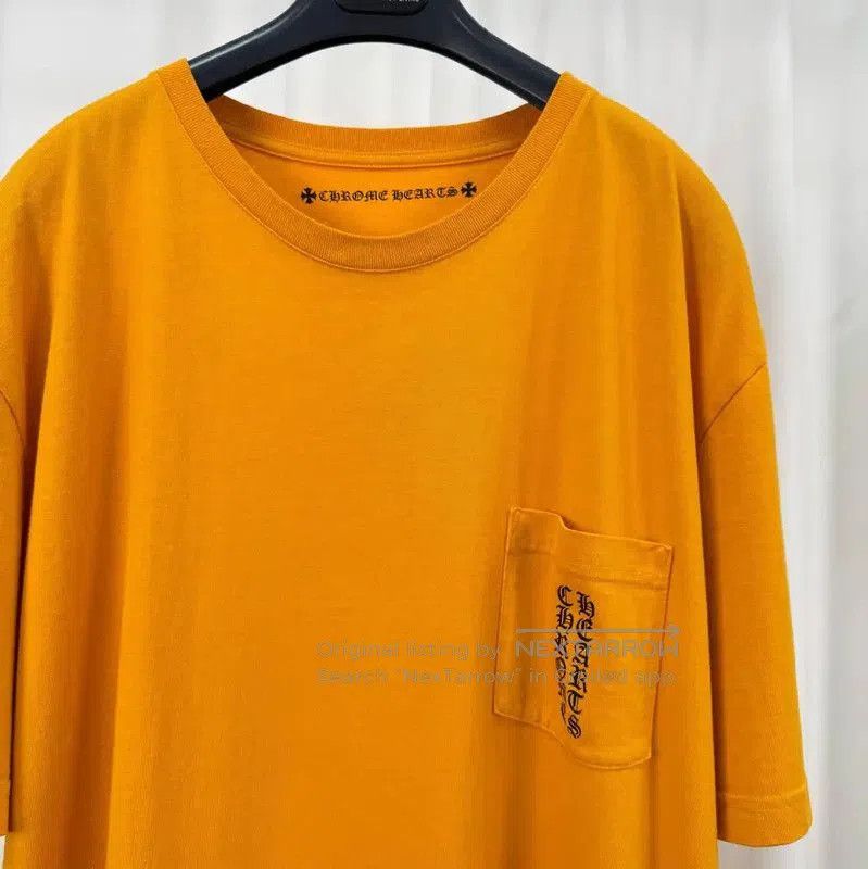 Chrome Hearts Chrome Hearts Yellow Logo Print Short Sleeve T-Shirt . Size US XXL / EU 58 / 5 - 3 Thumbnail