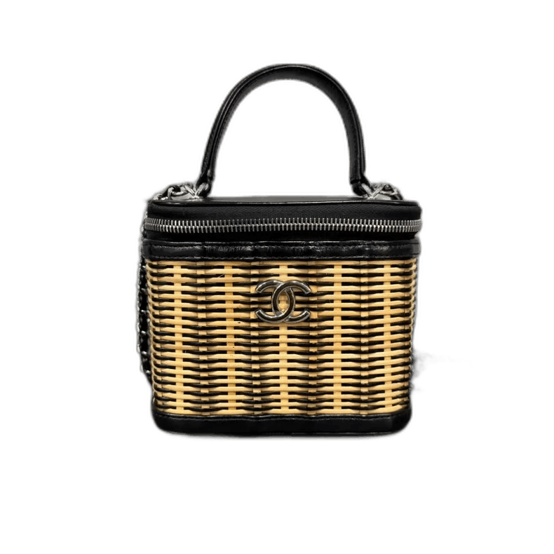 Chanel Black Bamboo Woven Bag Box-Yf, Men's