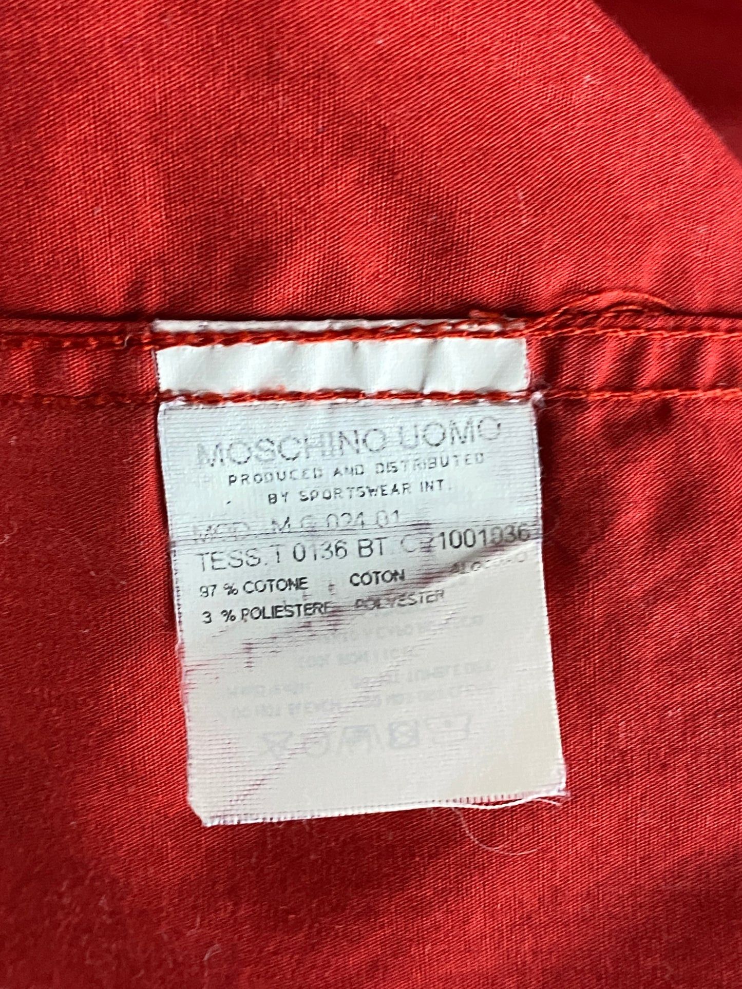 Moschino × Vintage Moschino Jeans Big Logo Vintage Men's Short Sleeve Shirt Size US XXL / EU 58 / 5 - 6 Thumbnail