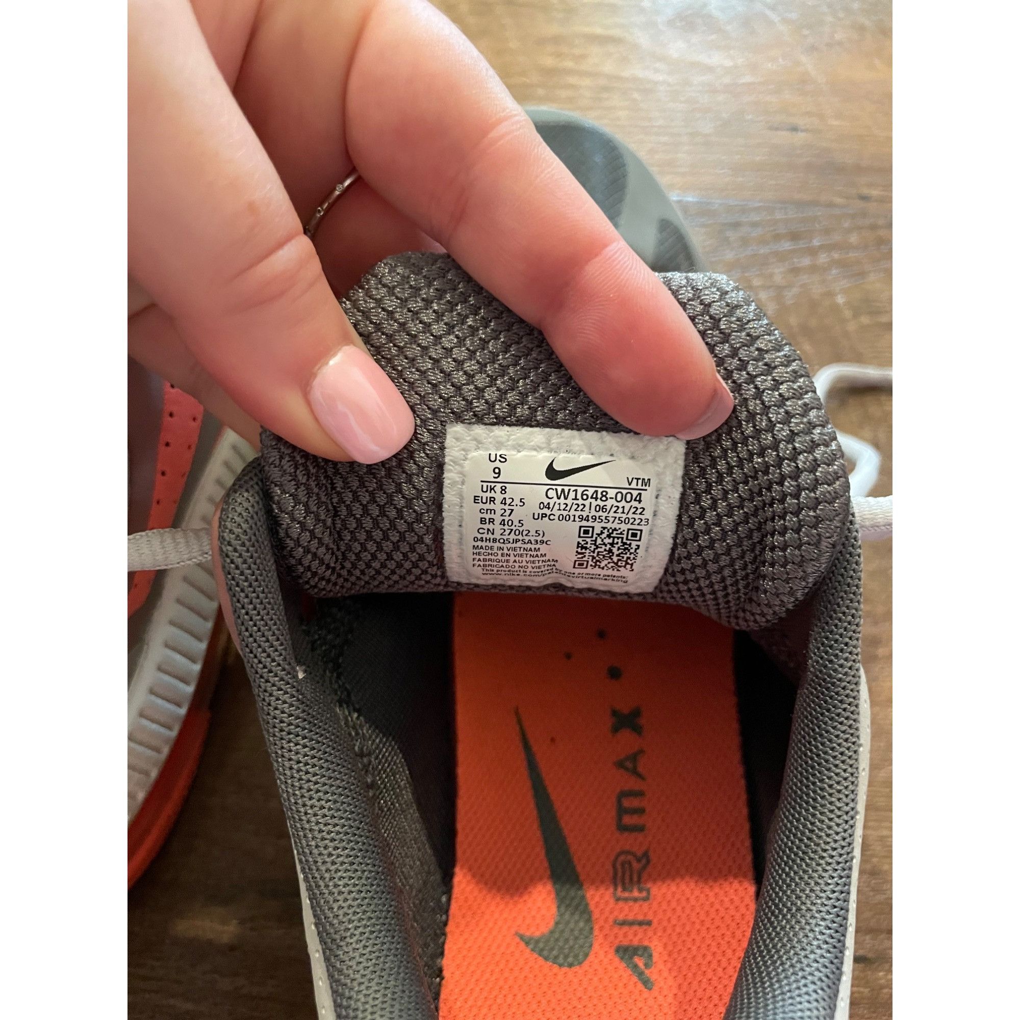 Nike Nike Air Max Genome ‘Light Smoke Gray Bright Mango’ CW1648-0 Size US 9 / EU 42 - 7 Thumbnail