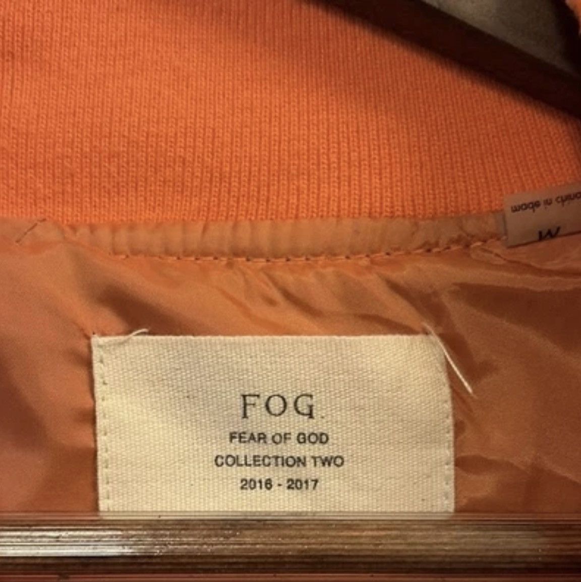 Fear of God Fear of God Essentials Orange Bomber Jacket Collection Two Size US M / EU 48-50 / 2 - 3 Thumbnail