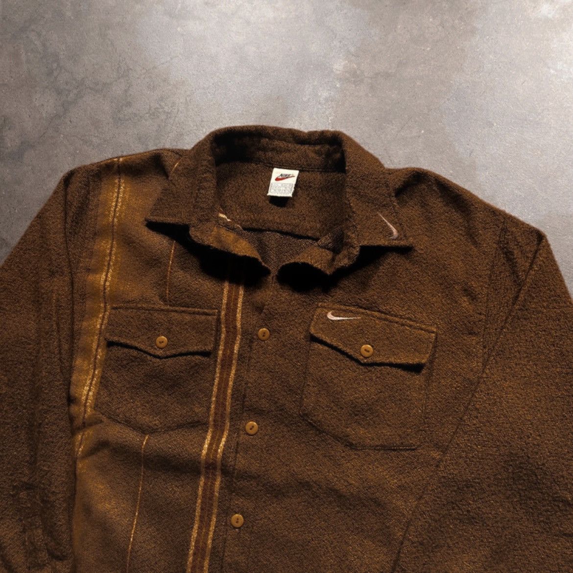 Nike Nike 90s Vintage Flannel Shirt Overshirt Fleece Very Rare Size US XL / EU 56 / 4 - 5 Thumbnail