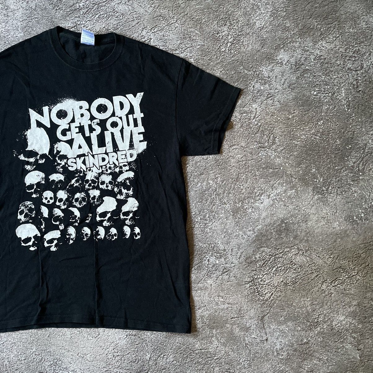 Vintage Vintage Y2K Goth Punk Graphic Tee Black Oversized Workwear M Size US M / EU 48-50 / 2 - 2 Thumbnail