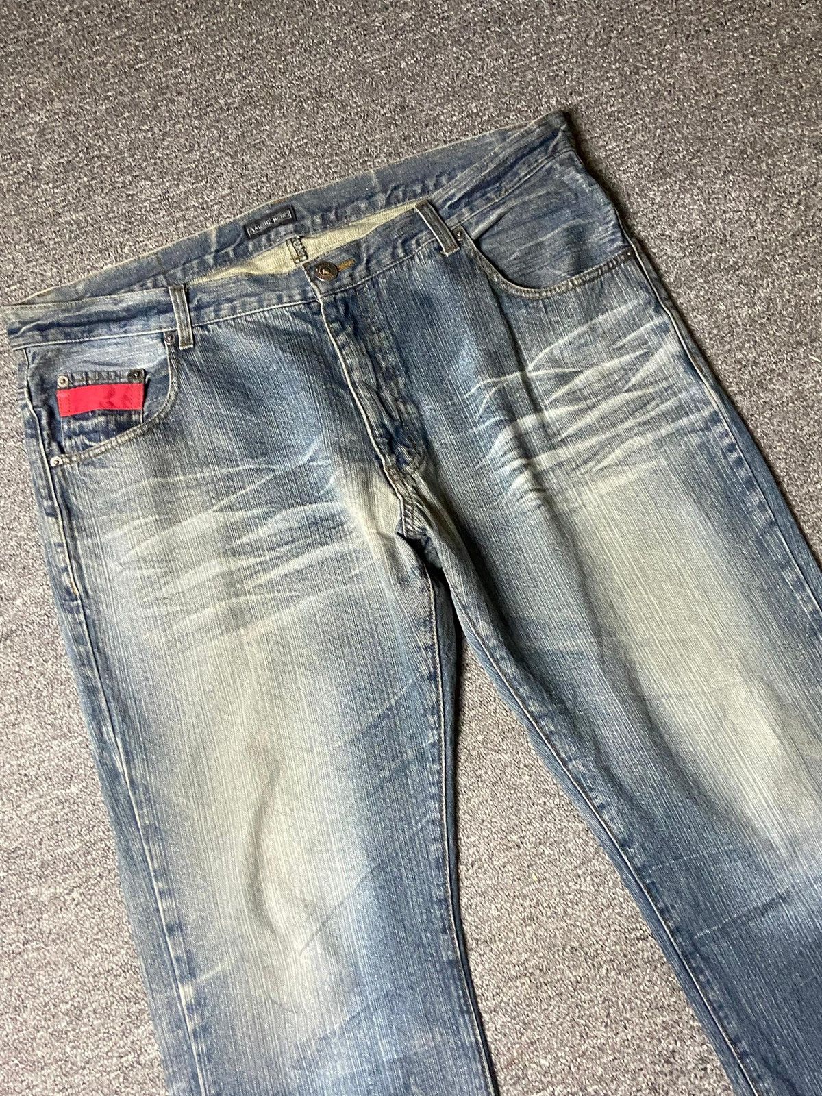 Japanese Brand Amore Puro American Distressed Denim Jeans (142) Size US 40 / EU 56 - 10 Thumbnail