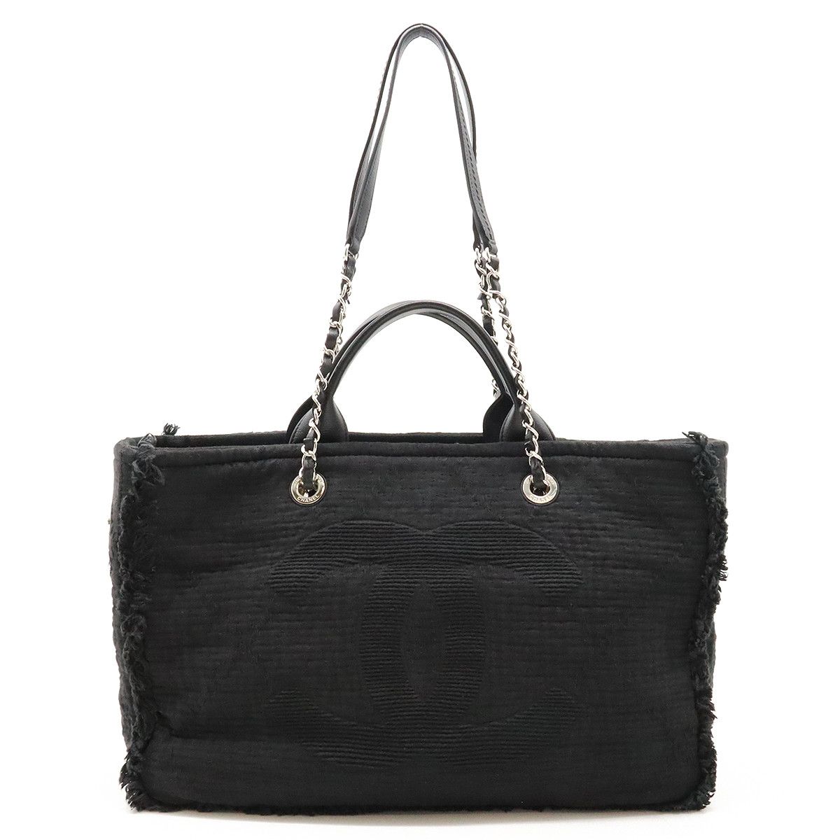 Chanel Chanel Chanel Large Shopping Tote Canvas/Leather A57180 Canvas Tote Bag A57180 in Great Condition Size ONE SIZE - 1 Thumbnail