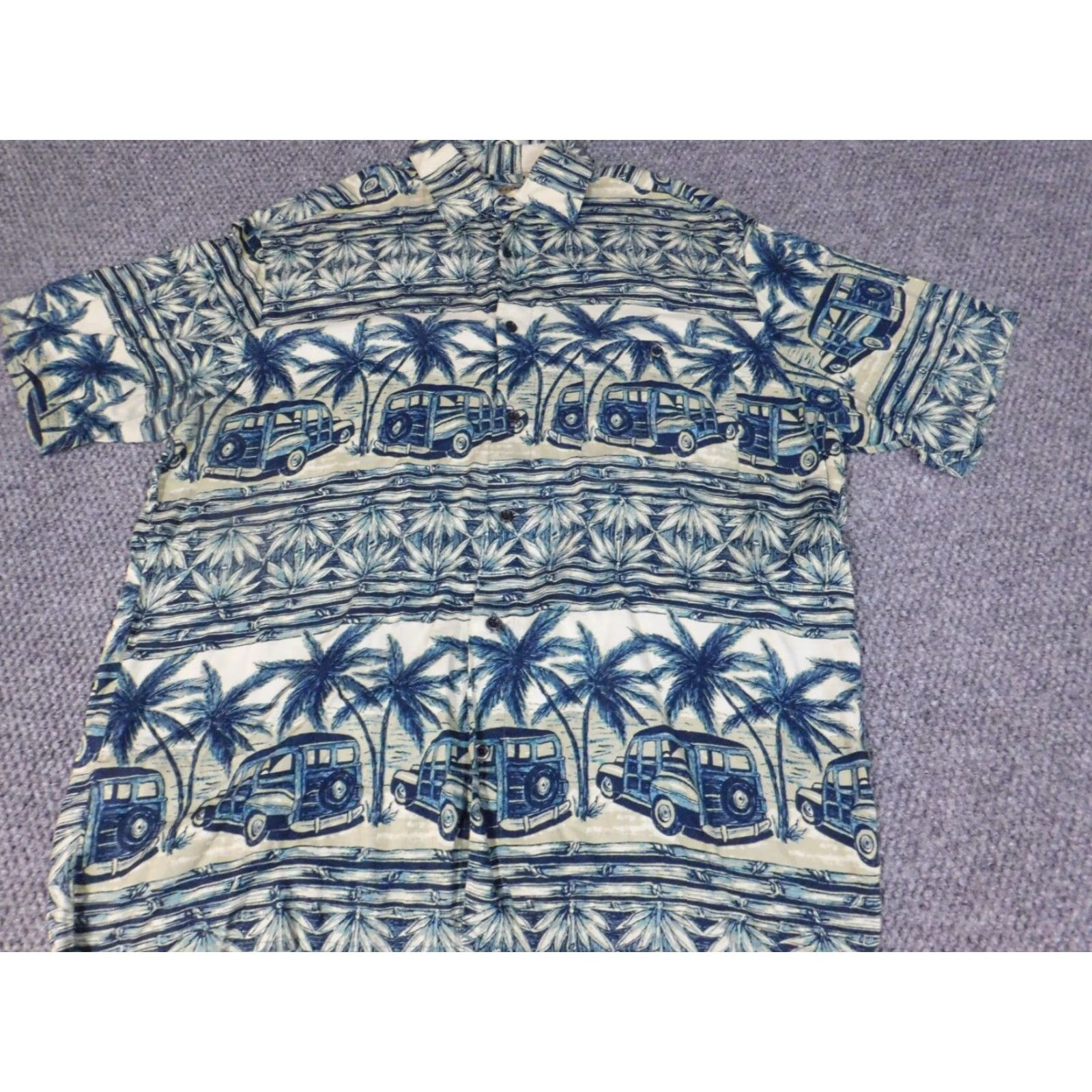 Vintage Natural Issue Mens Shirt M Blue Floral Button-Down Hawaiian Short Sleeve Casual Size US M / EU 48-50 / 2 - 3 Thumbnail