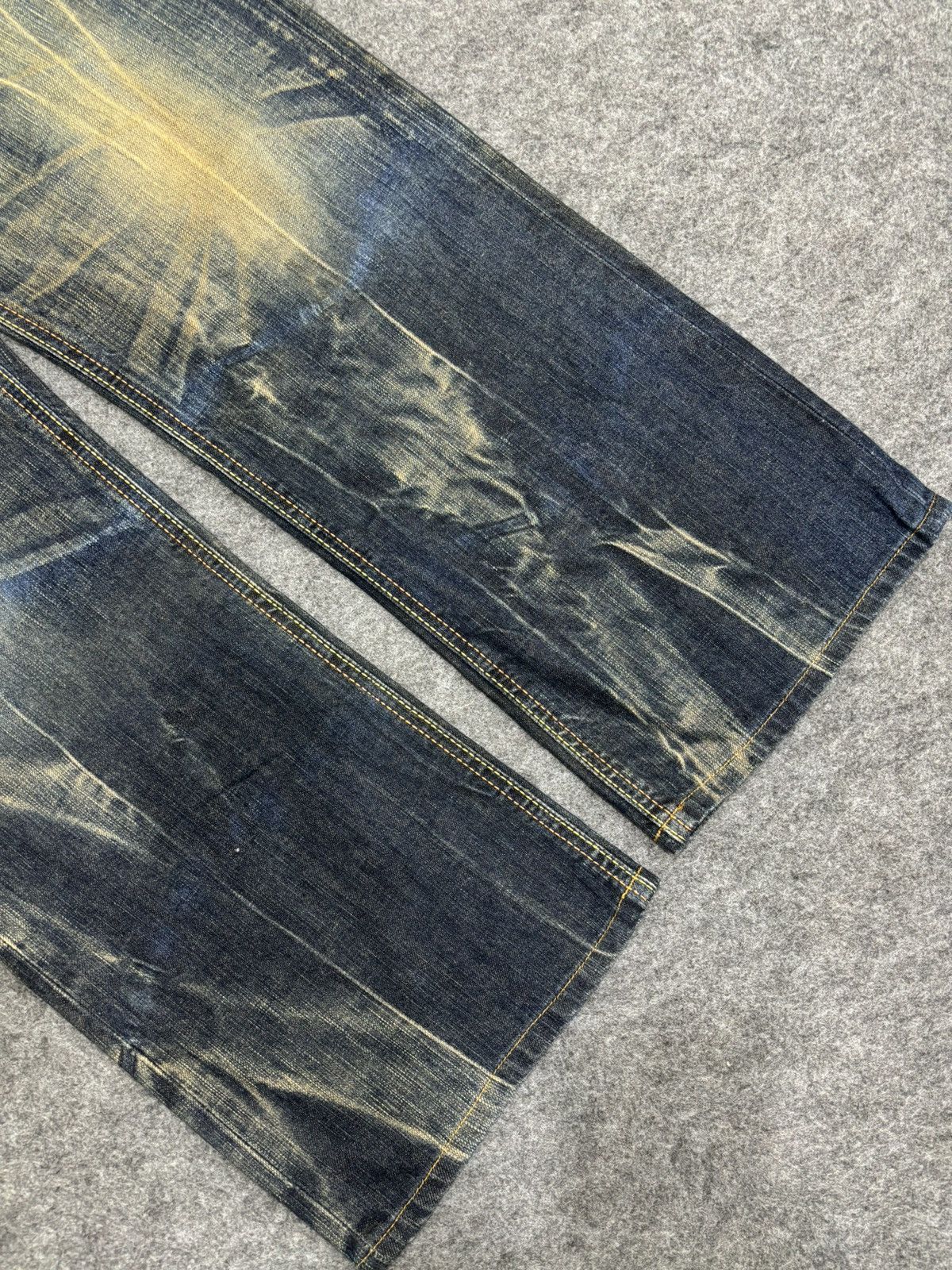 Edwin 💥Insane Raw Fades💥Edwin 503 Wide Japan Style Denim F478 Size US 33 - 11 Thumbnail