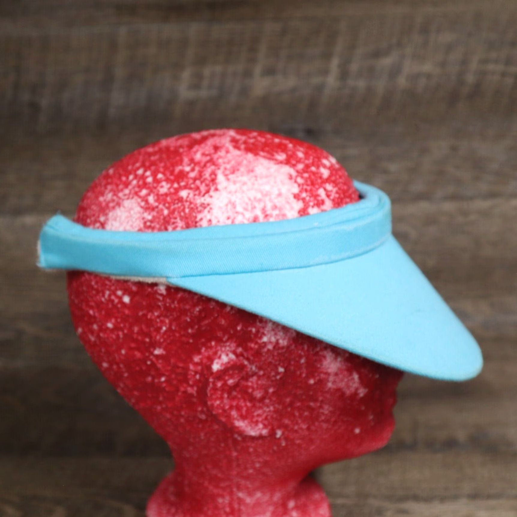 Vintage OBX Visor Light Blue Women’s Hat Visor Adjustable Blue Outdoor Size ONE SIZE - 3 Thumbnail
